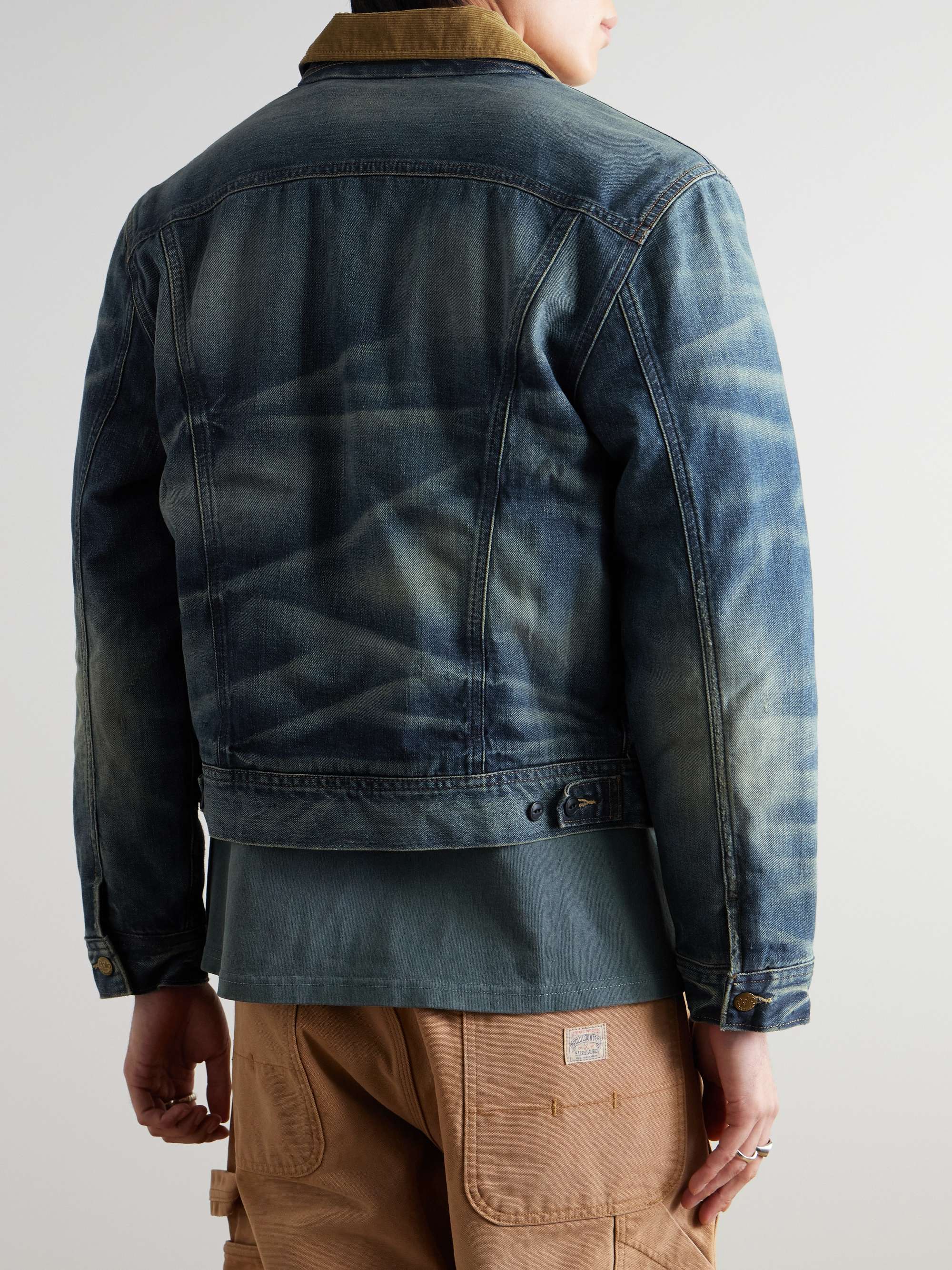 Polo Country Corduroy-Trimmed Denim Trucker Jacket view