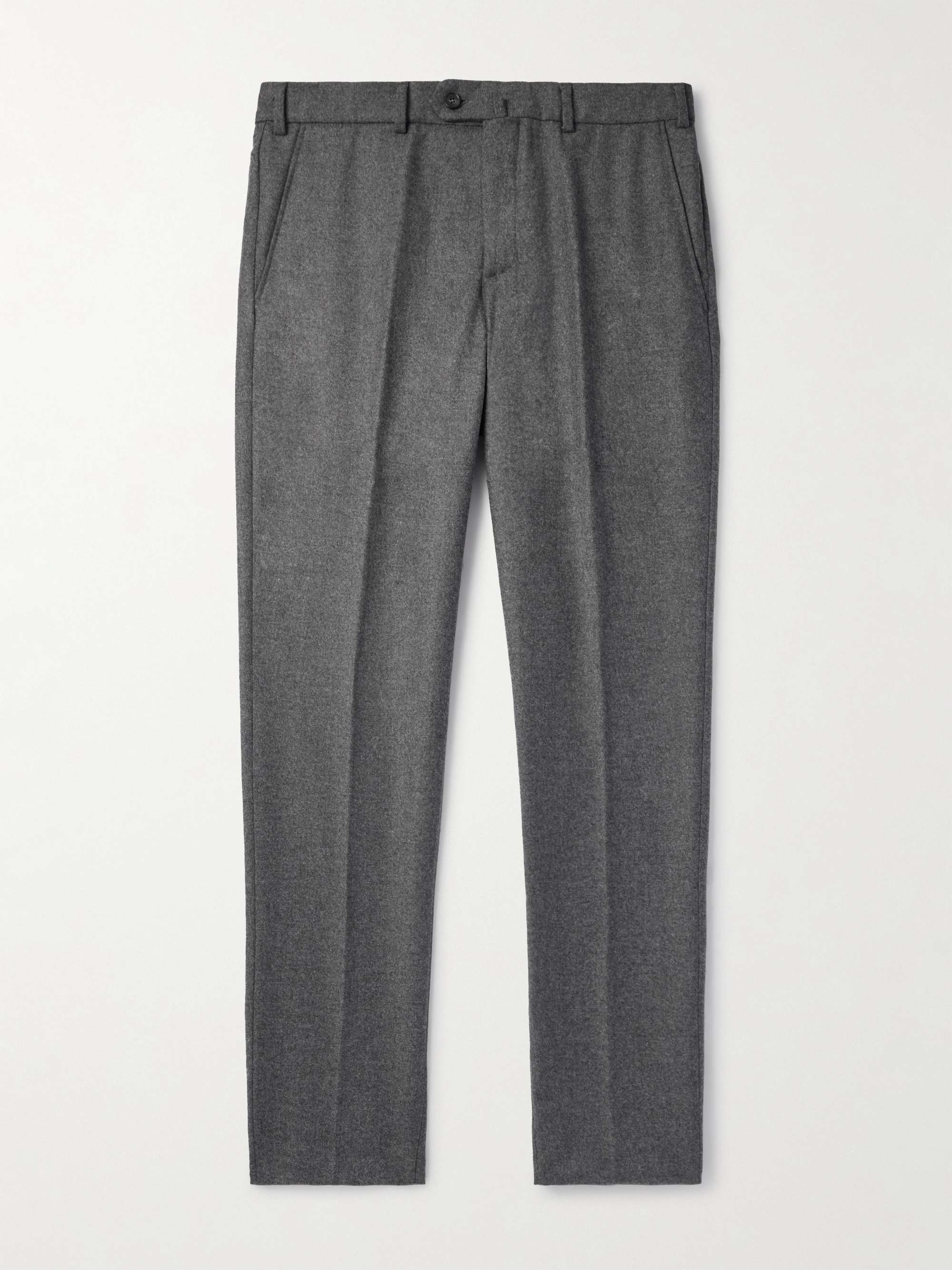Carlo Straight-Leg Wool and Cashmere-Blend Flannel Trousers hero visual