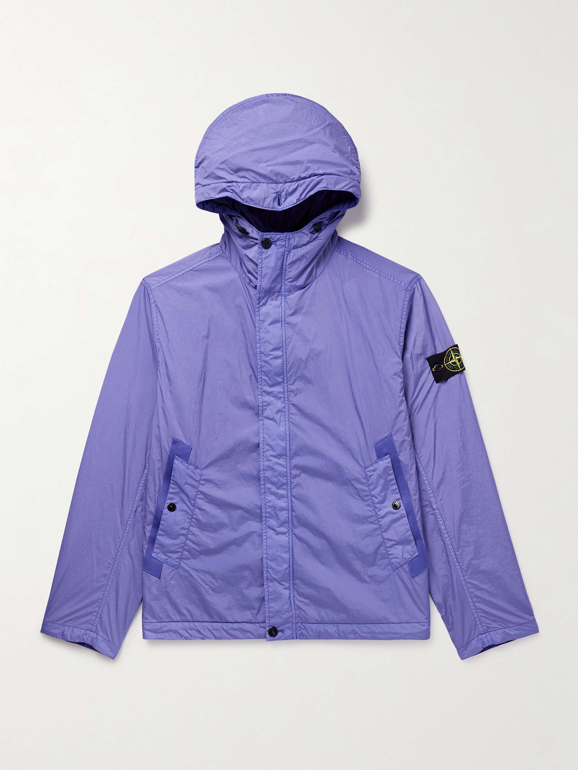 Logo-Appliquéd Crinkle Reps Nylon Hooded Jacket hero visual