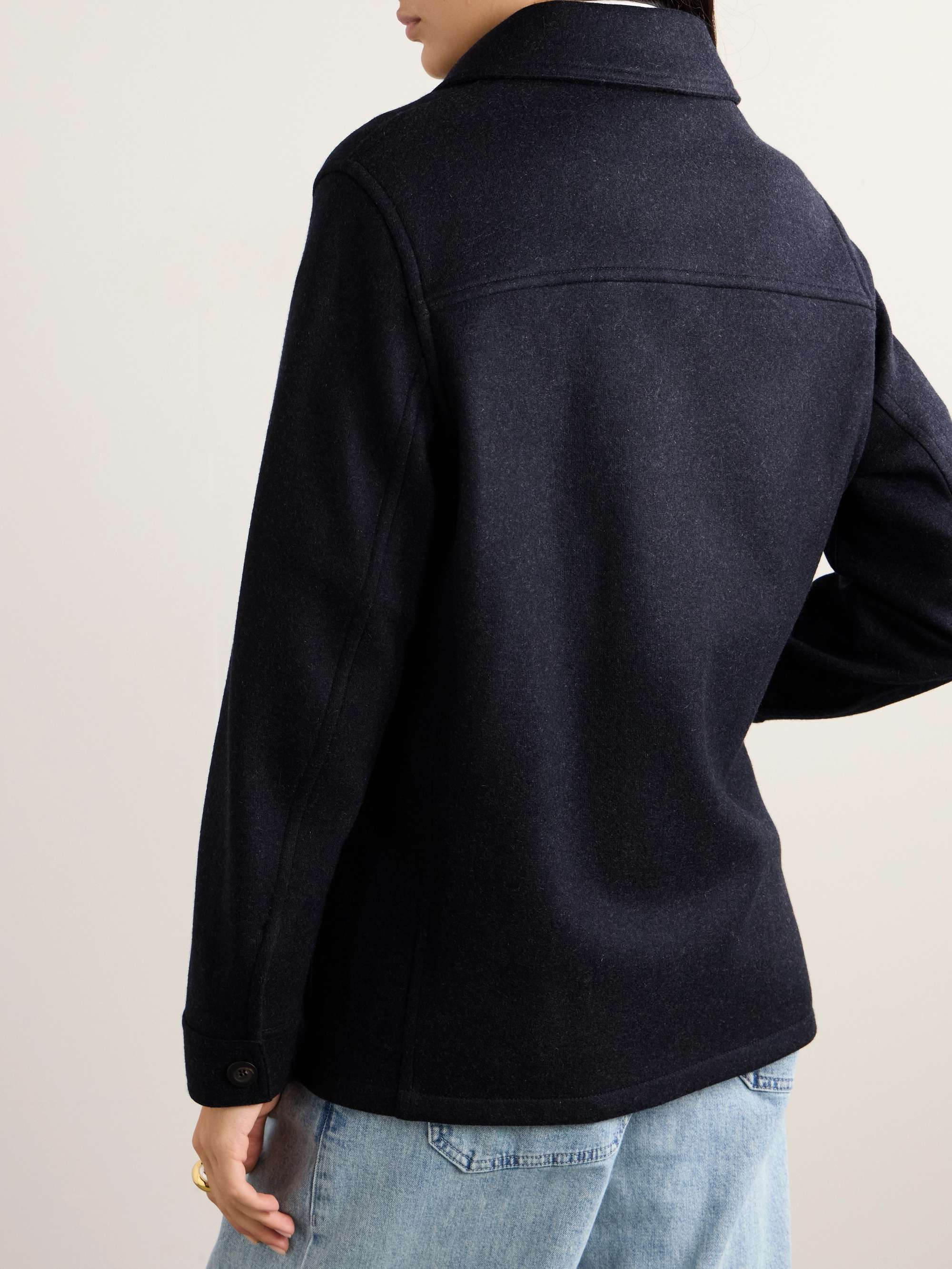Astrid brushed cashmere-blend jacket view