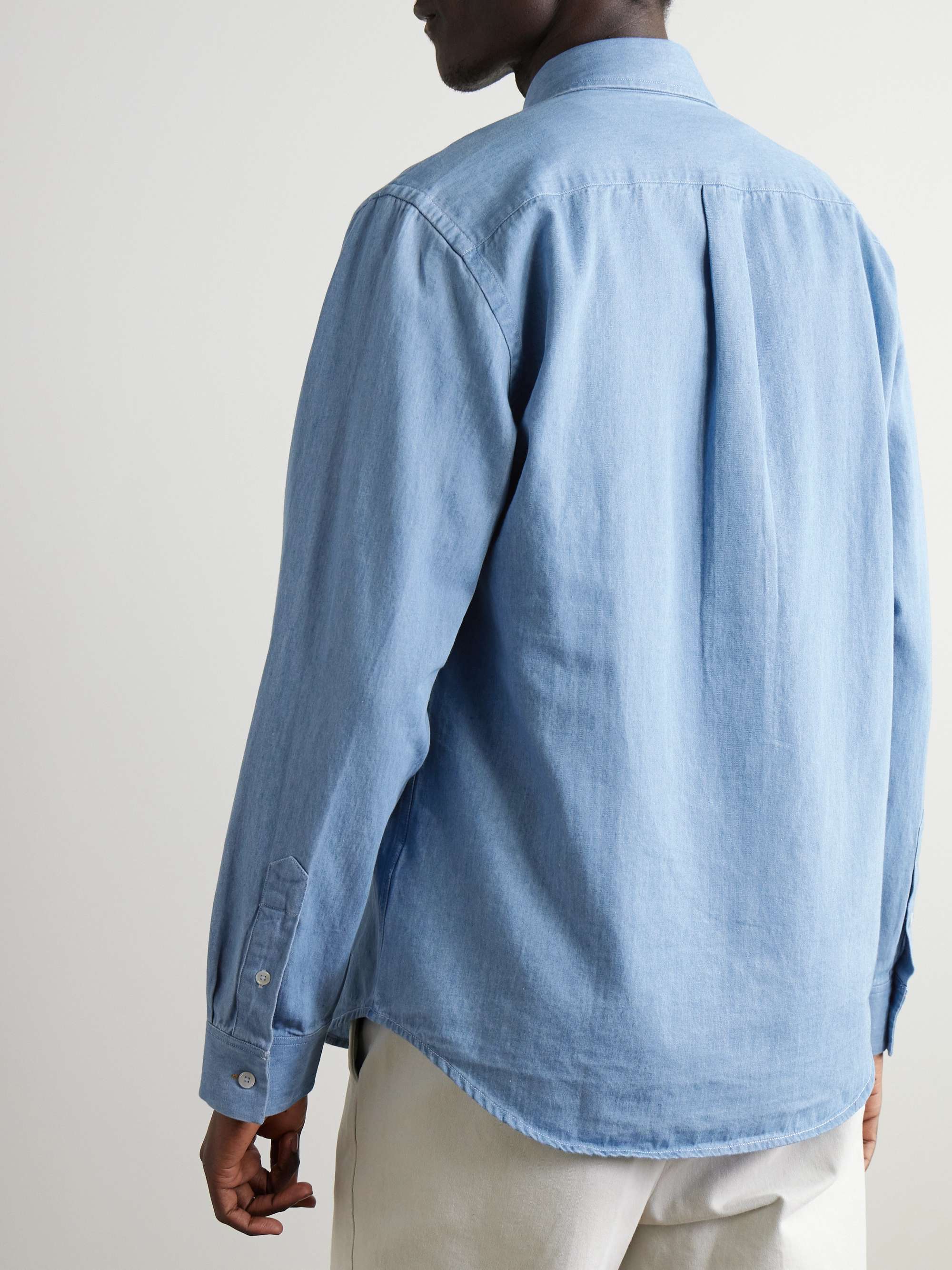 Button-Down Collar Cotton-Chambray Shirt view