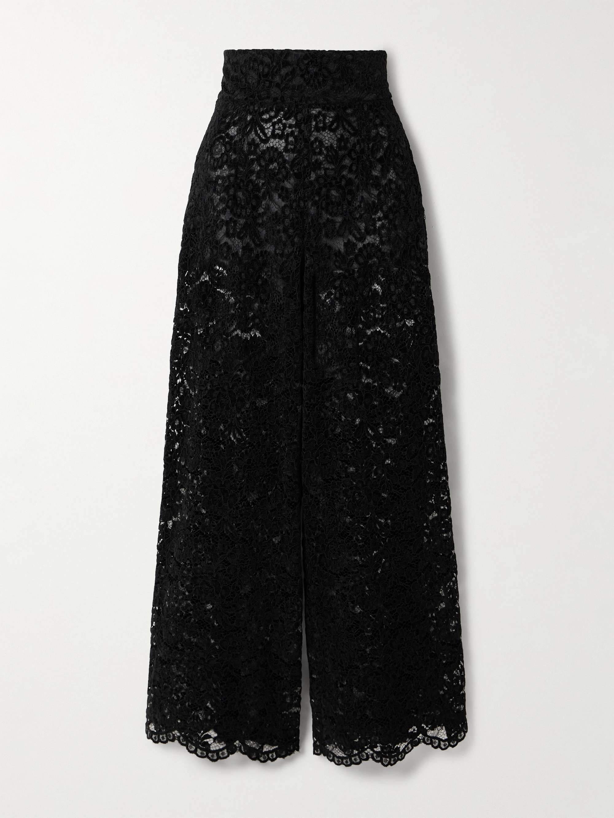 Egnazia scalloped corded lace wide-leg pants hero visual