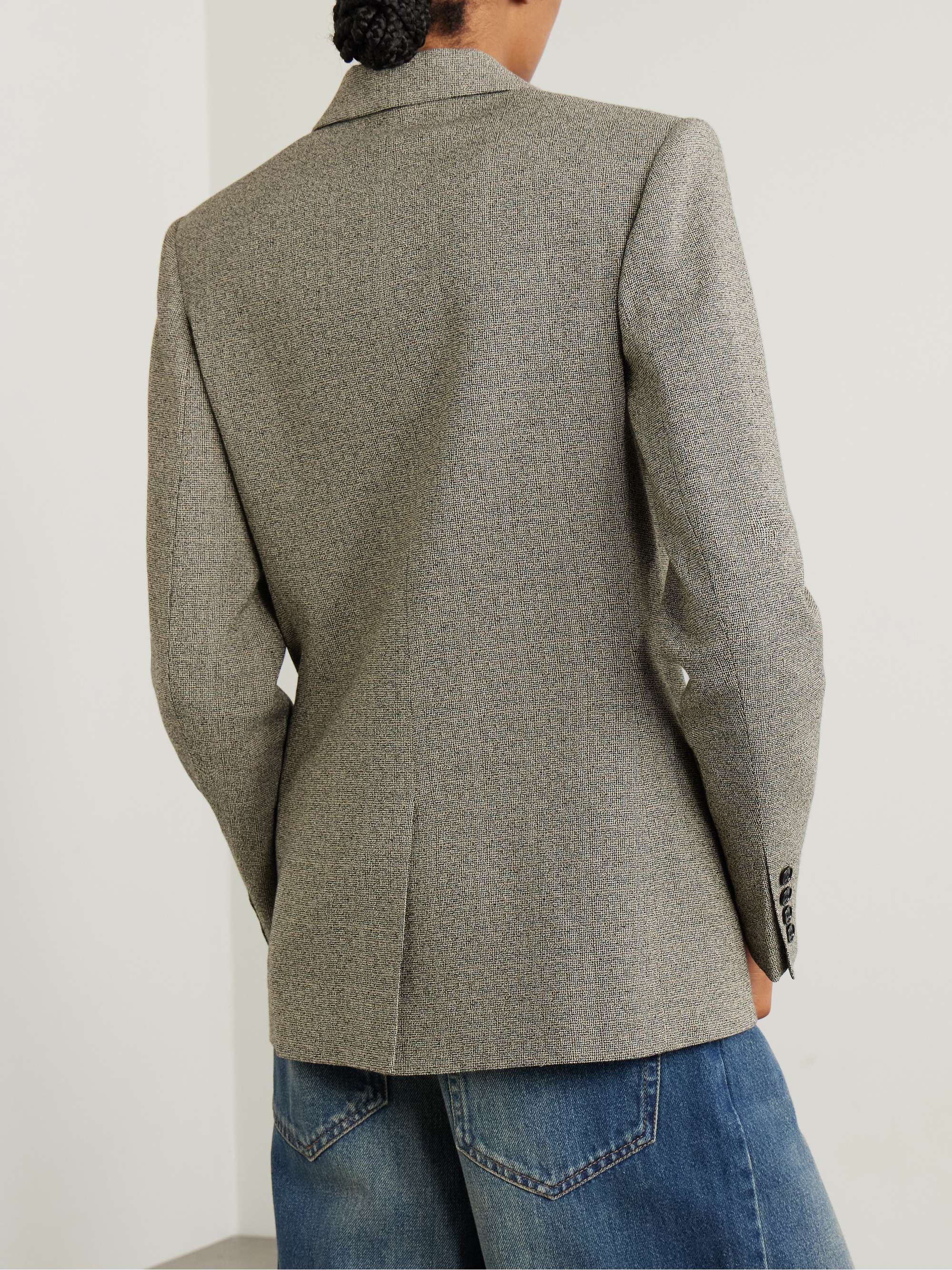 Irma double-breasted cotton-blend tweed blazer view