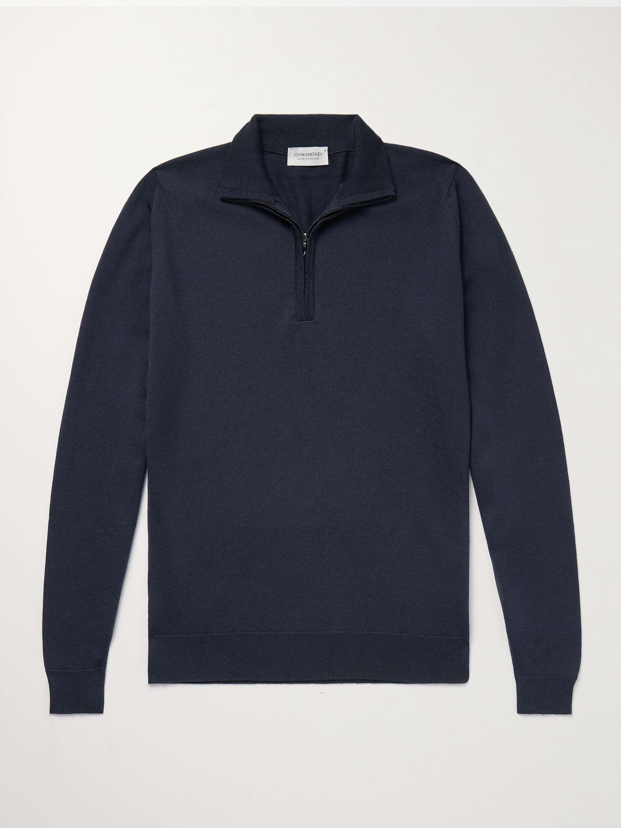 Tapton Slim-Fit Merino Wool Half-Zip Sweater hero visual