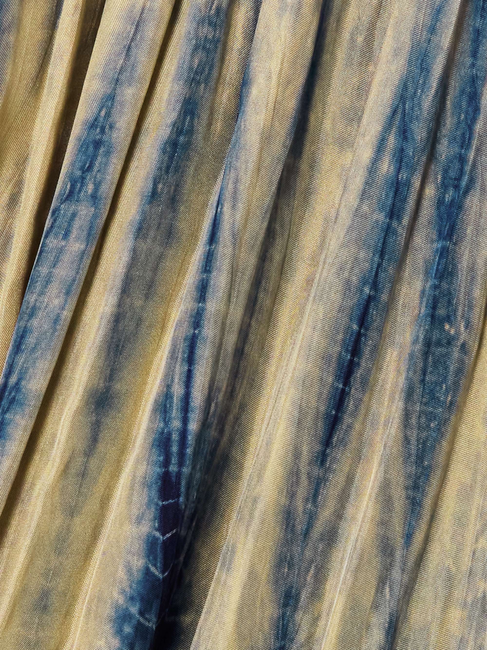 Sully tie-dyed crinkled silk-habotai maxi skirt view