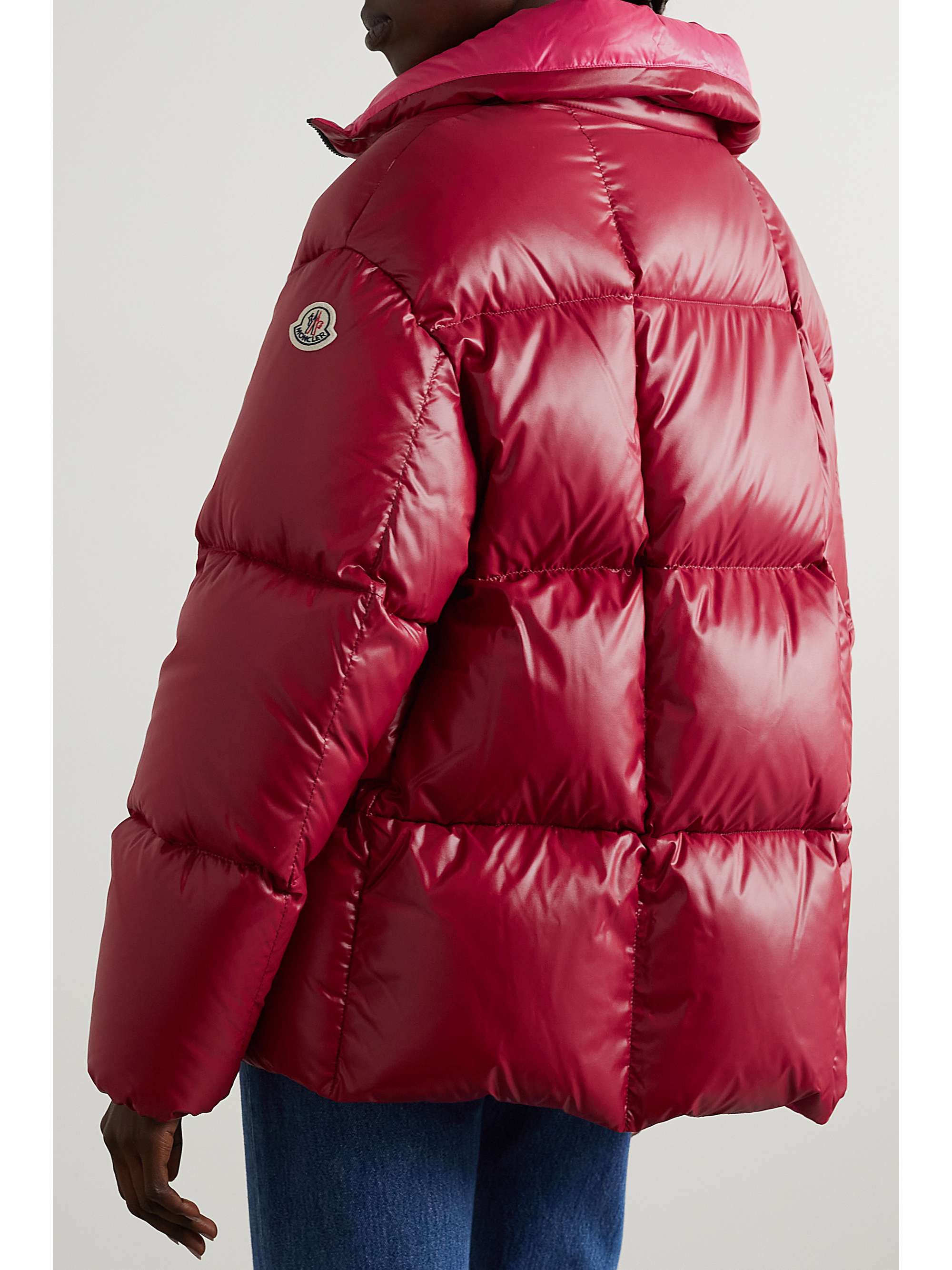 Parana hooded quilted padded shell down jacket view