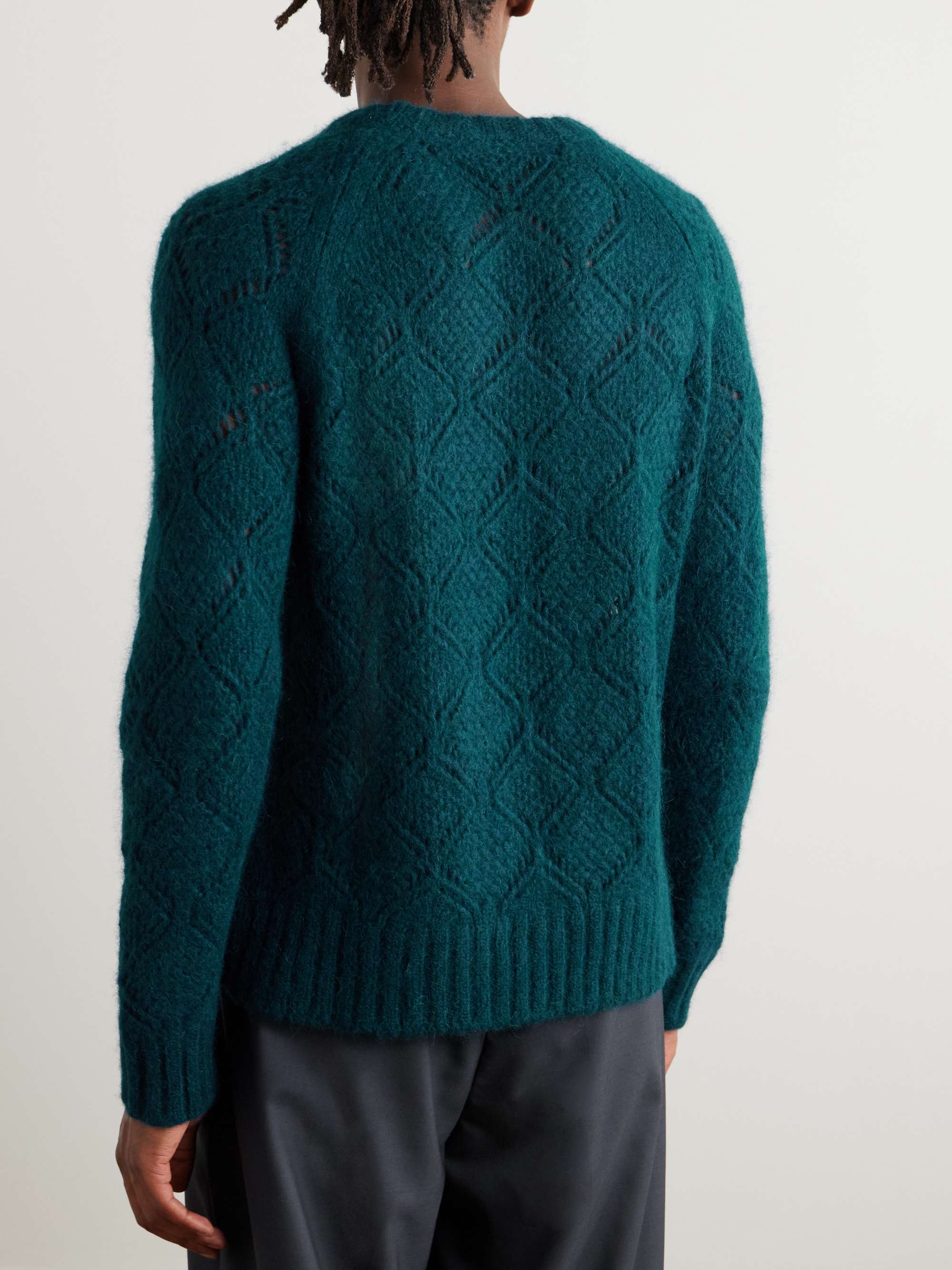 Crocheted Alpaca-Blend Sweater view