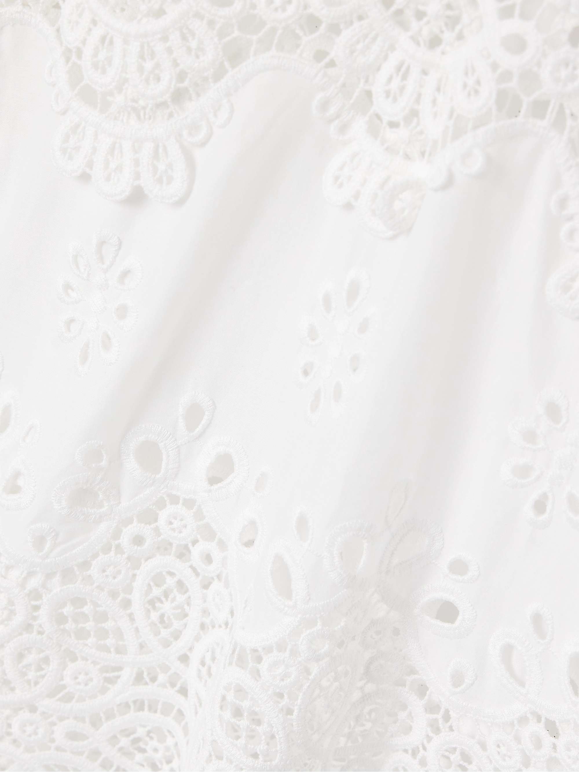 Maria silk-trimmed guipure lace and cotton kaftan view