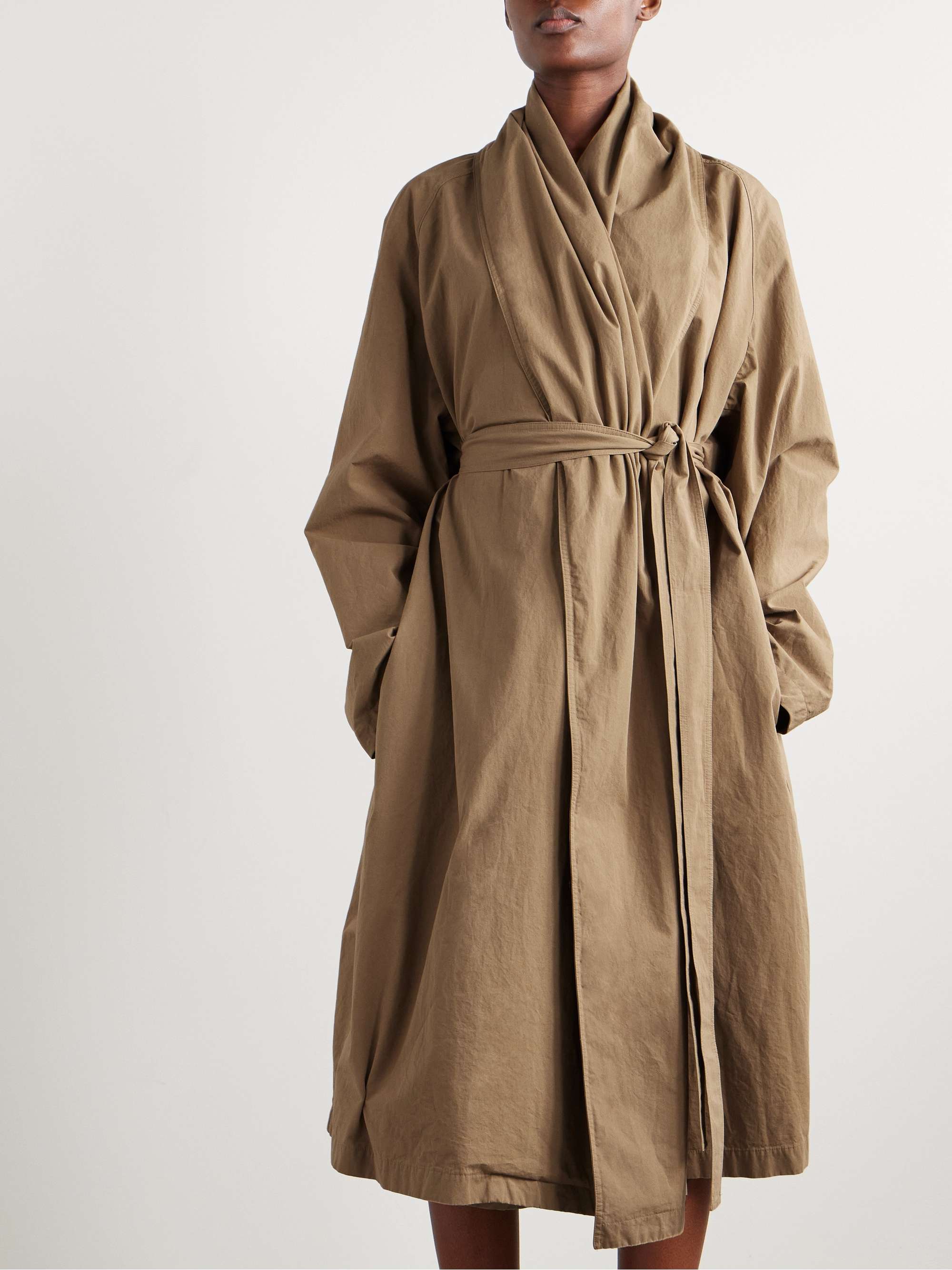 Pami belted cotton-poplin trench coat view