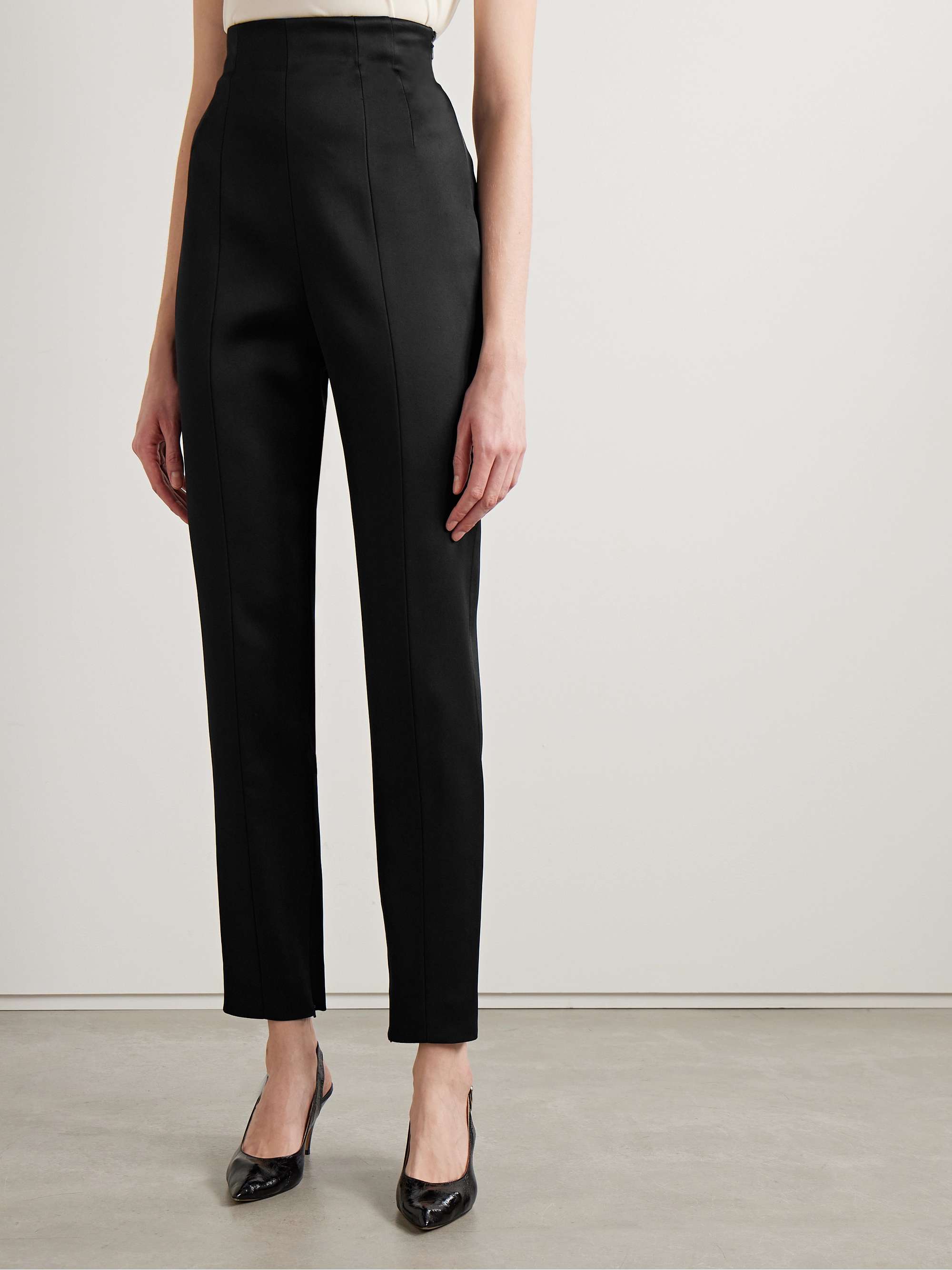 Lenn high-rise crepe pants view