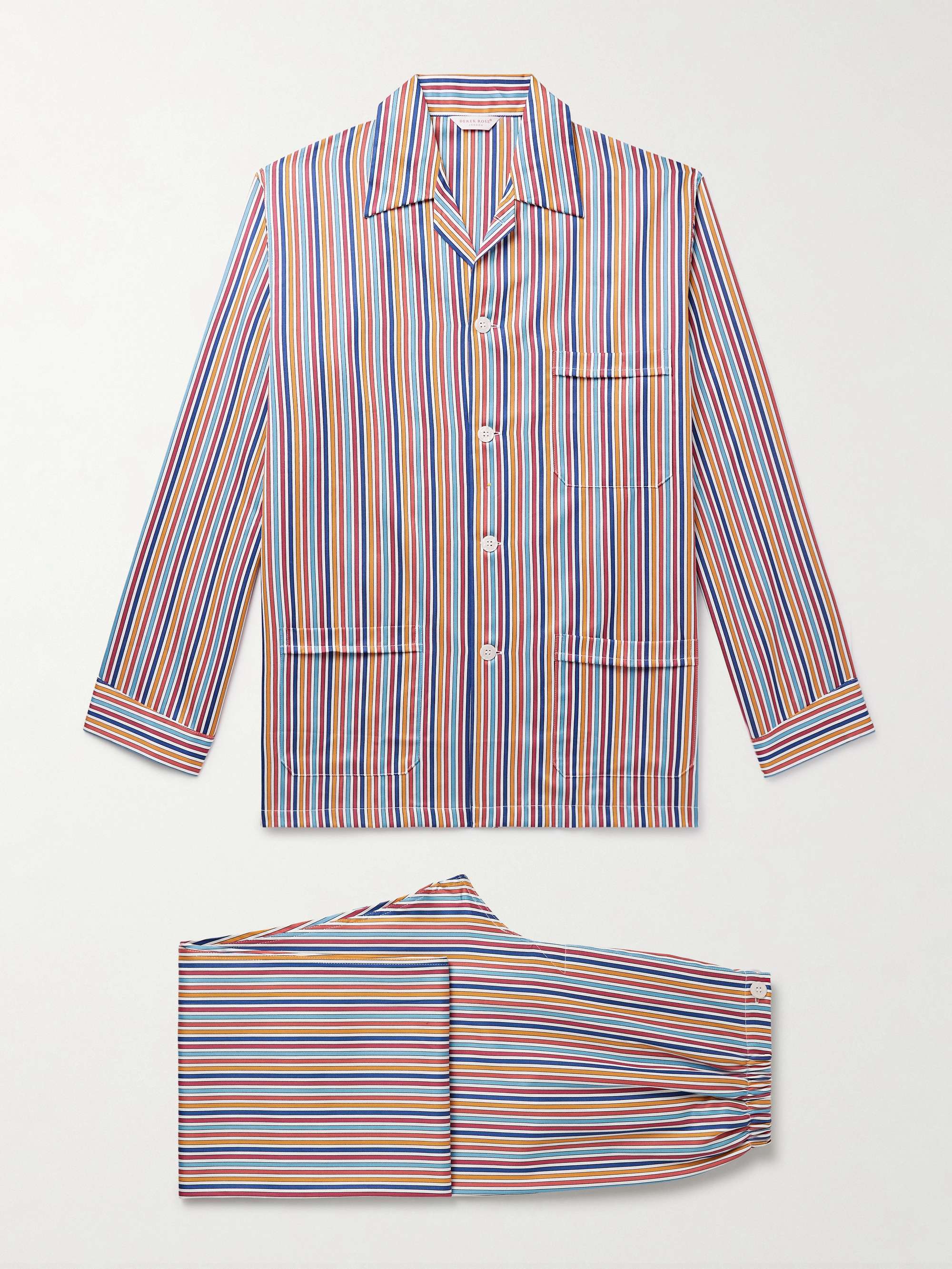 Wellington Striped Cotton-Poplin Pyjama Set hero visual