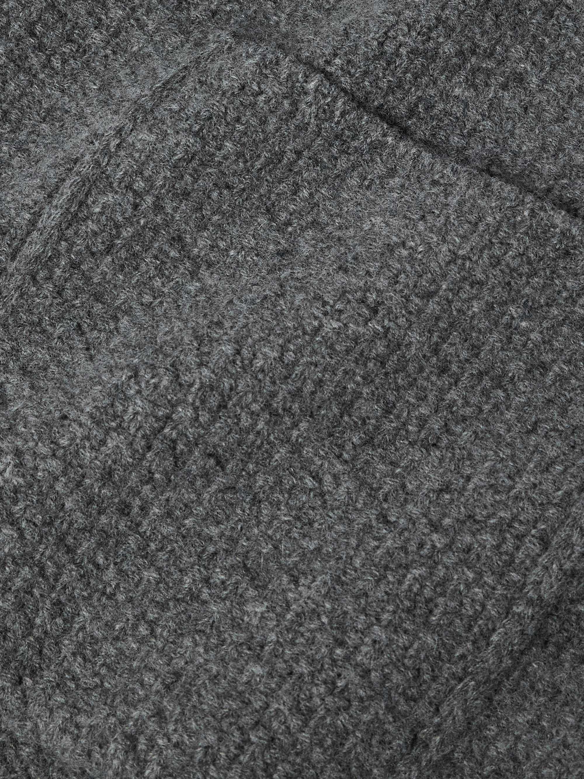Basketweave Virgin Wool Cardigan view