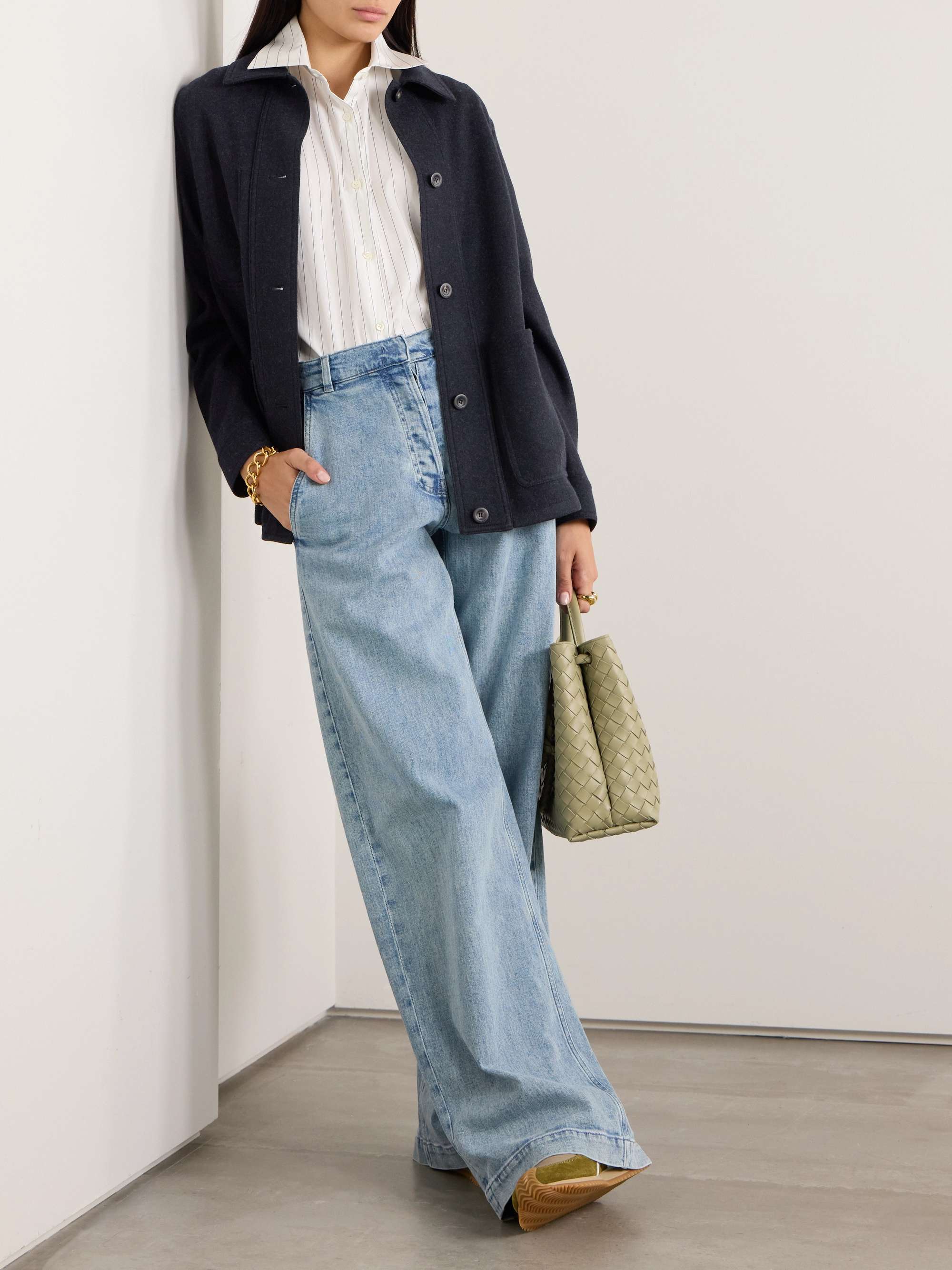 Astrid brushed cashmere-blend jacket view