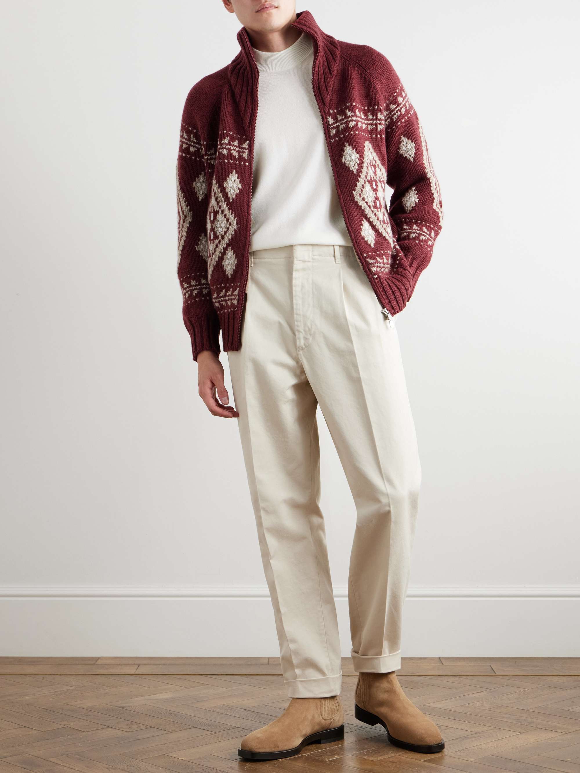 Mock-Neck Cashmere Sweater view