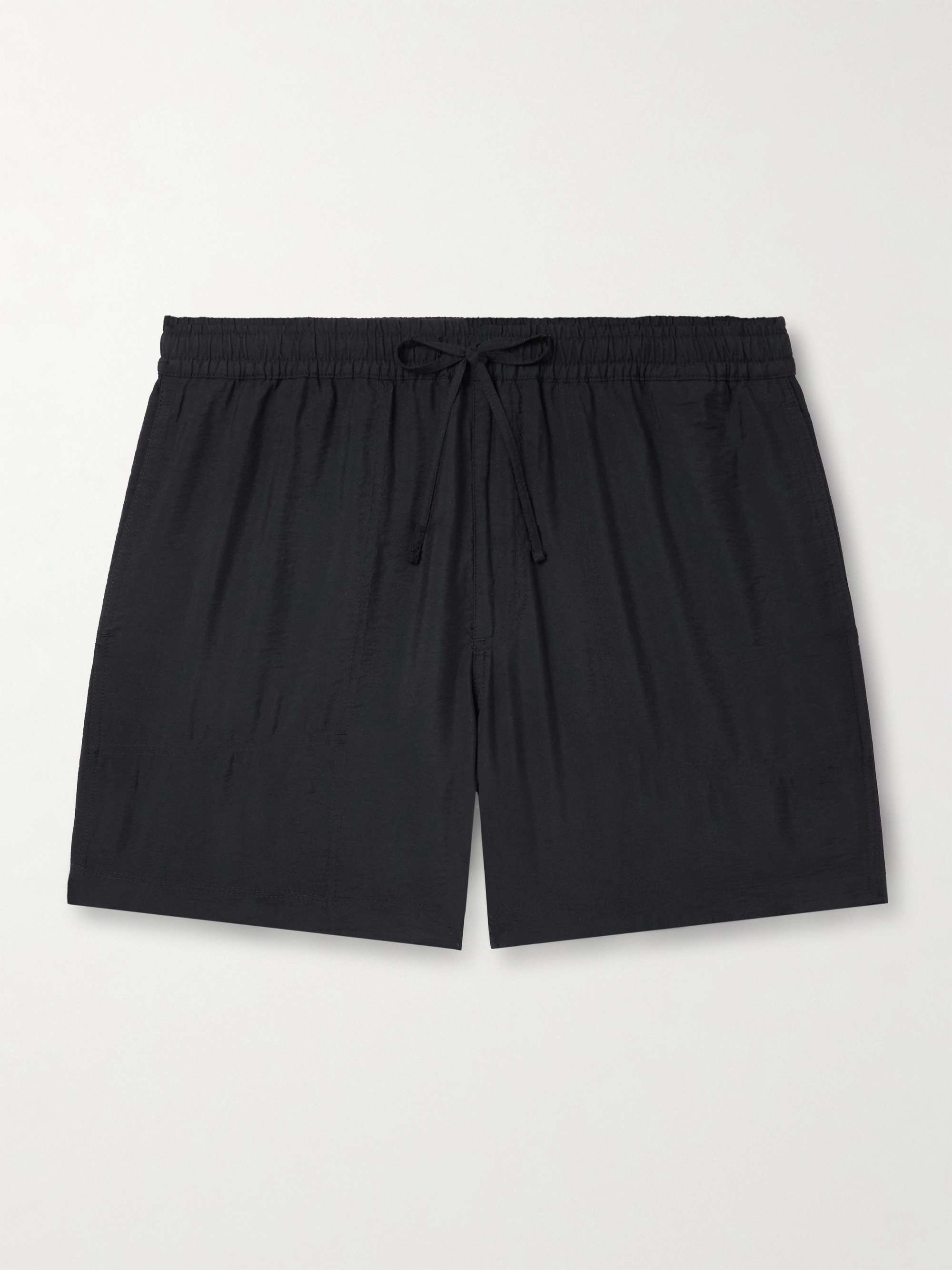 Ryder 5971 Straight-Leg Crinkled TENCEL™ Modal-Blend Drawstring Shorts hero visual