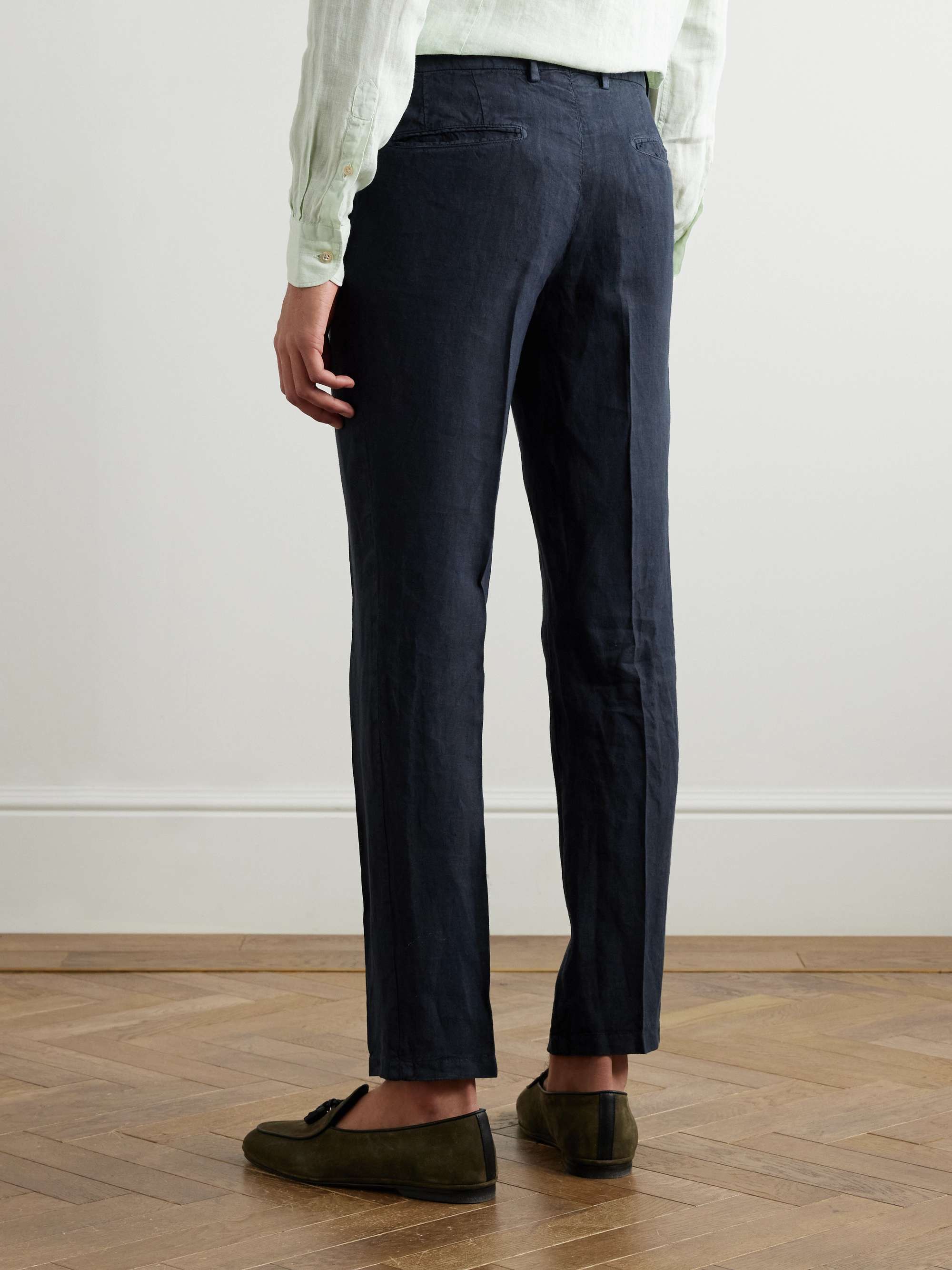 Tapered Linen Suit Trousers view