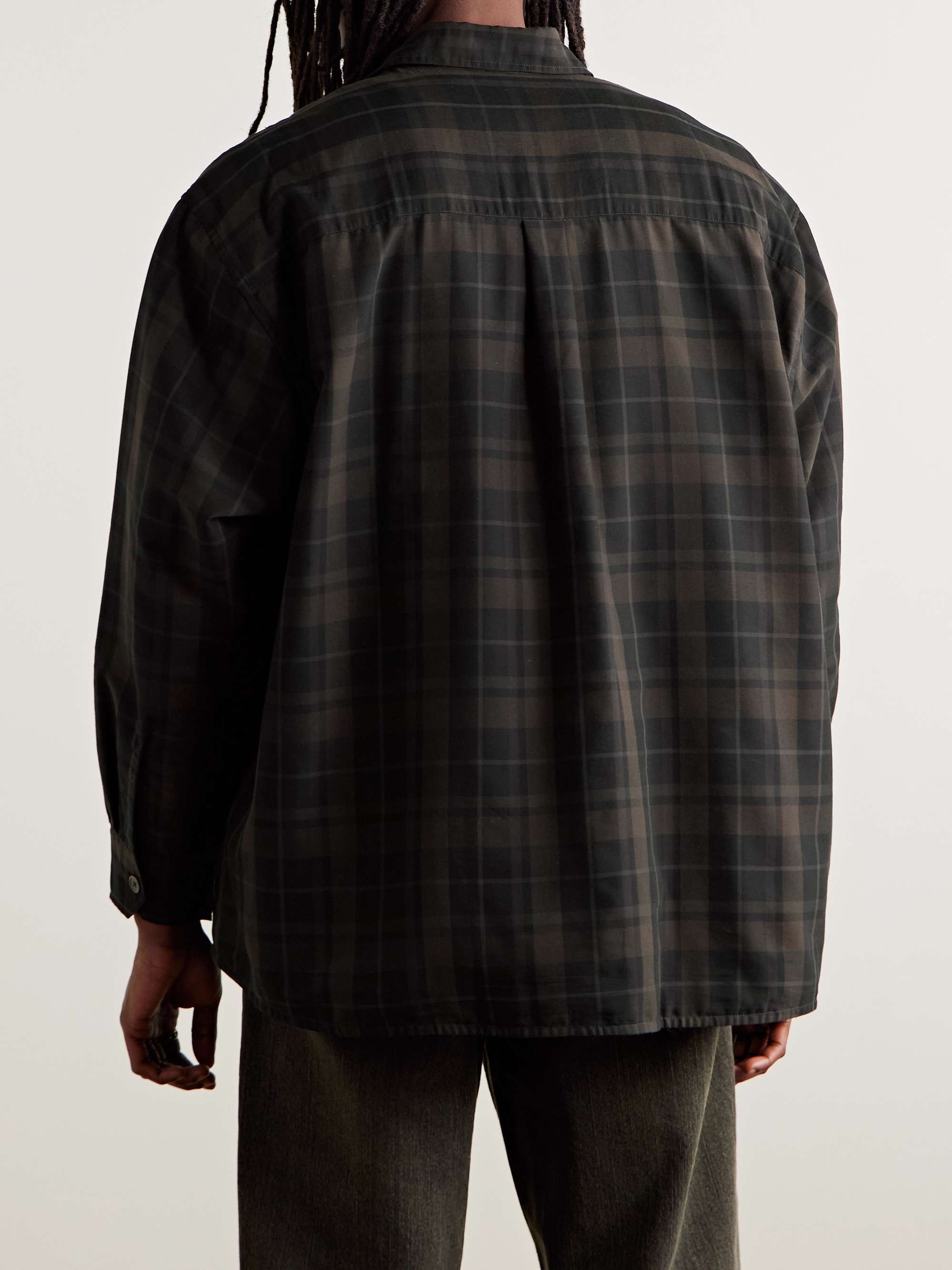 Borrowed Checked Woven Shirt view