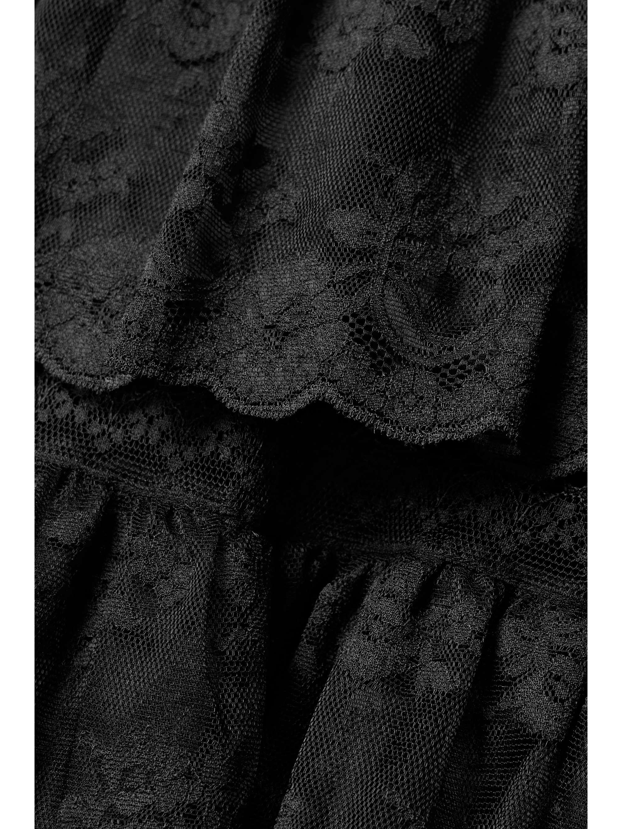 Oralie tiered ramie and lace mini dress view