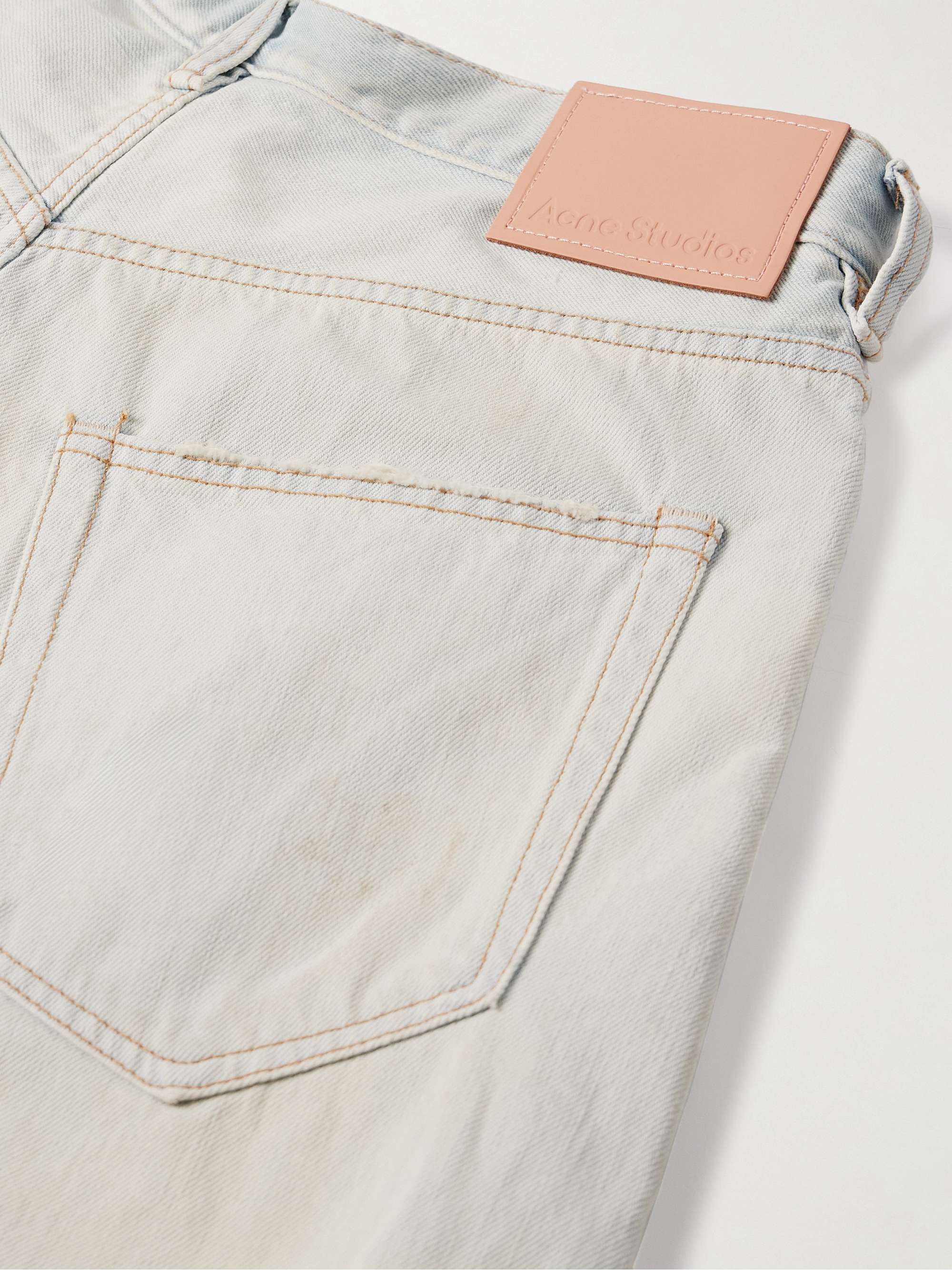 Rudney Wide-Leg Distressed Denim Shorts view