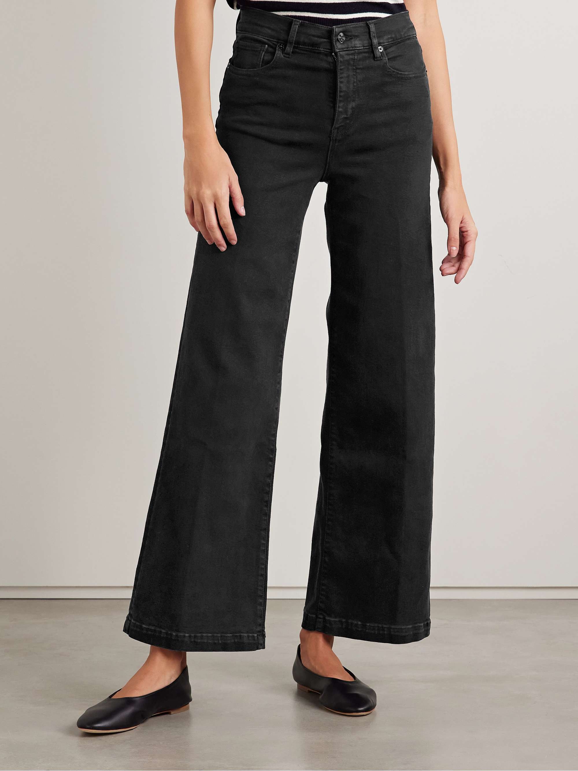 Le Slim Palazzo high-rise wide-leg jeans view