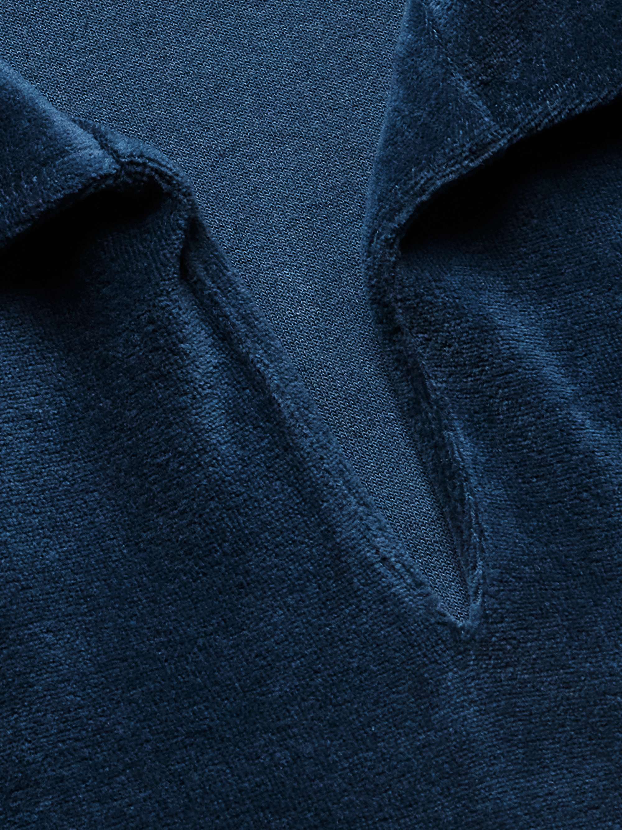 Cotton and Silk-Blend Jersey Polo Shirt view