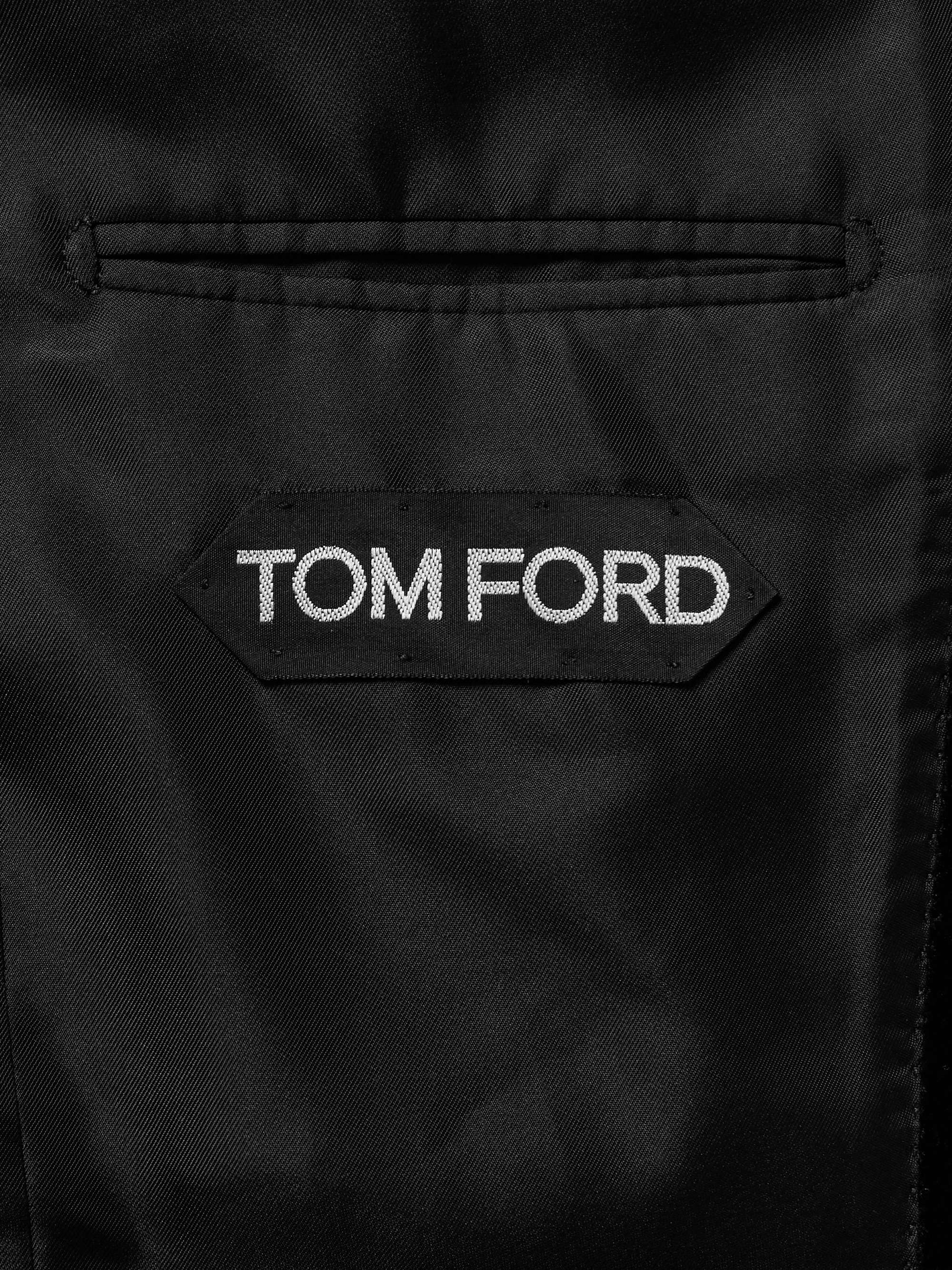 Velvet-Trimmed Wool, Mohair and Silk-Blend Tuexedo Jacket view