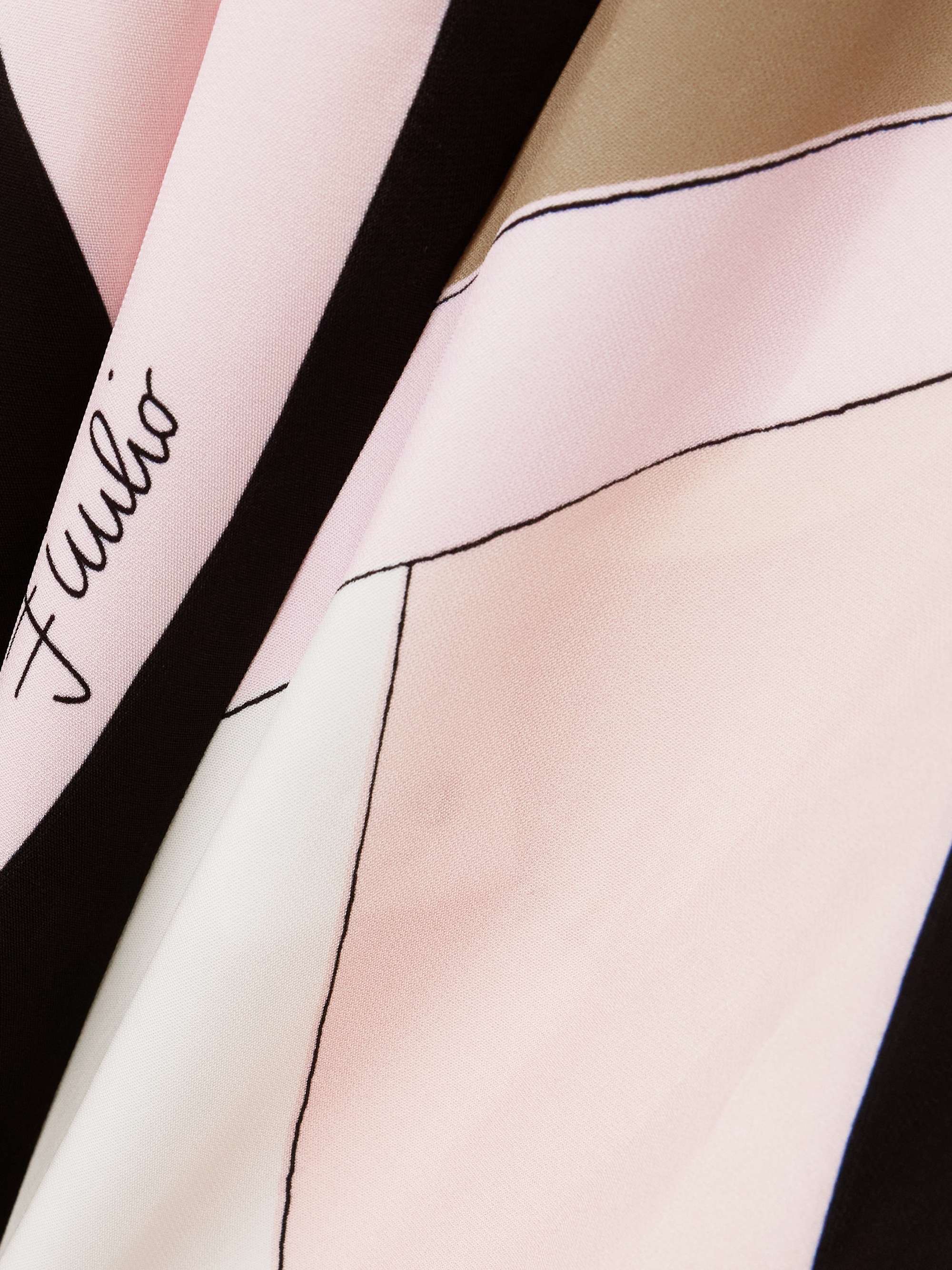 Printed cady halterneck jumpsuit view