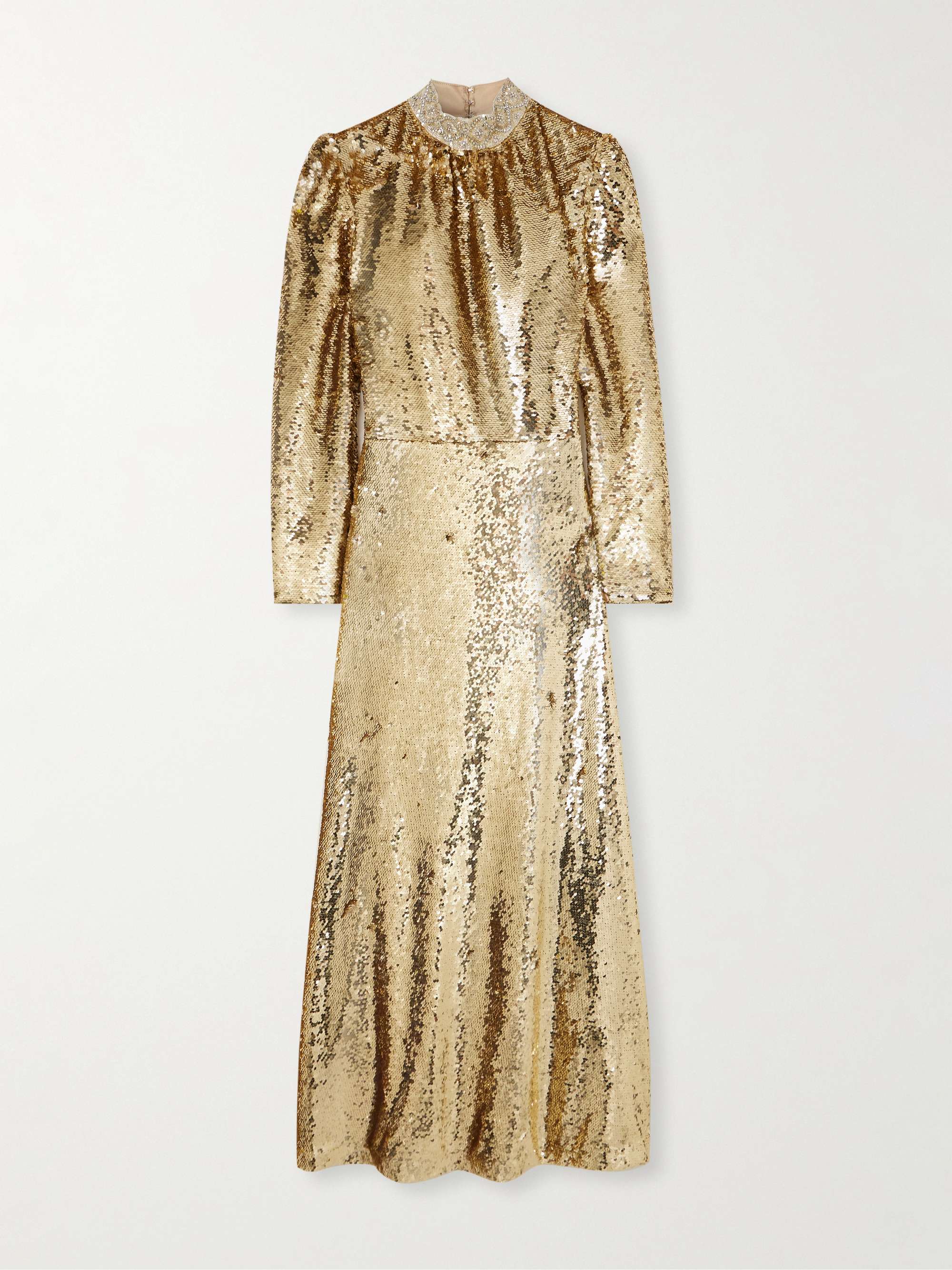 Jena embellished silk-trimmed tulle midi dress hero visual