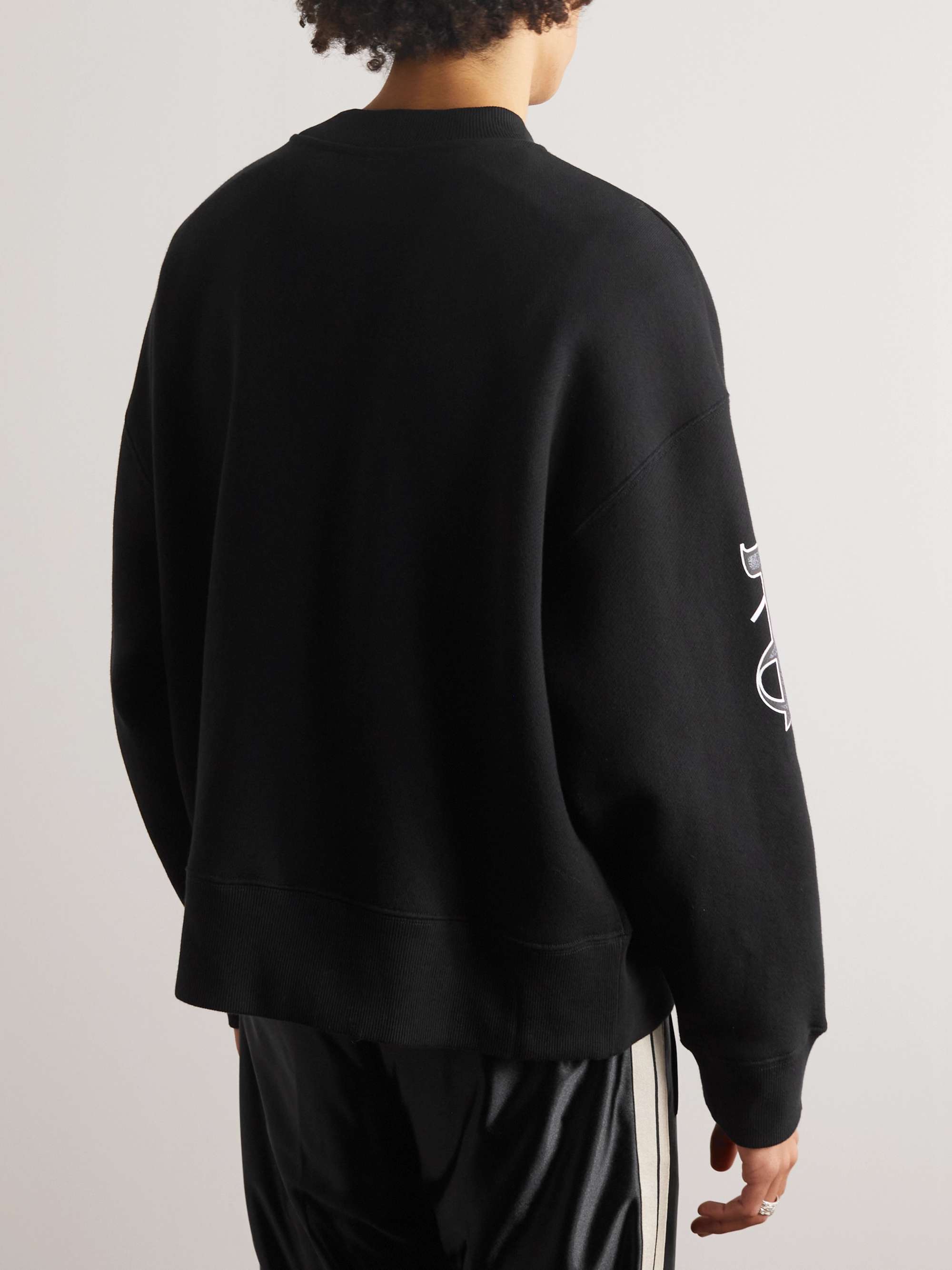 + Palm Angels Printed Cotton-Jersey Sweatshirt view
