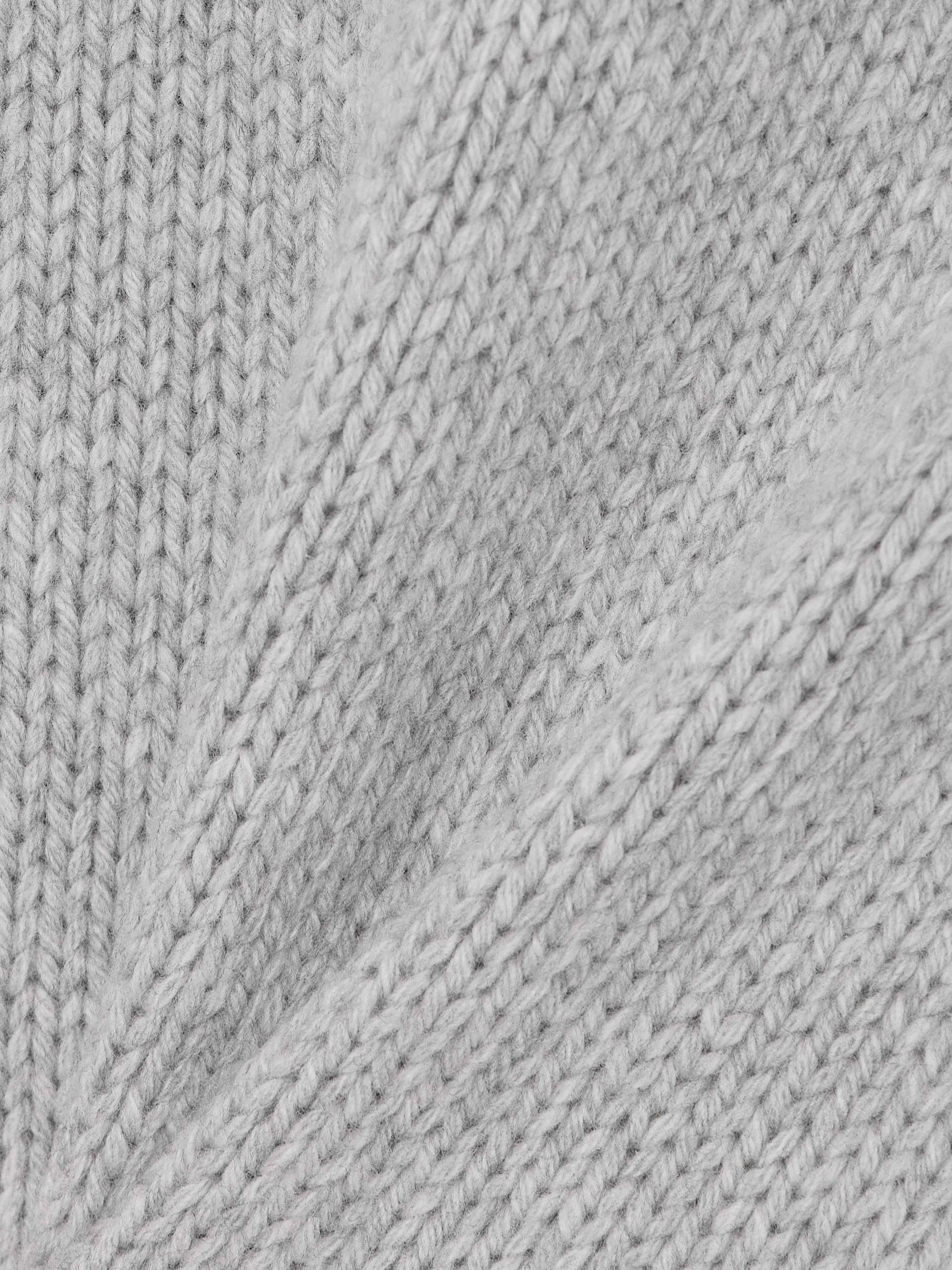 Oversized wool and cashmere-blend sweater view