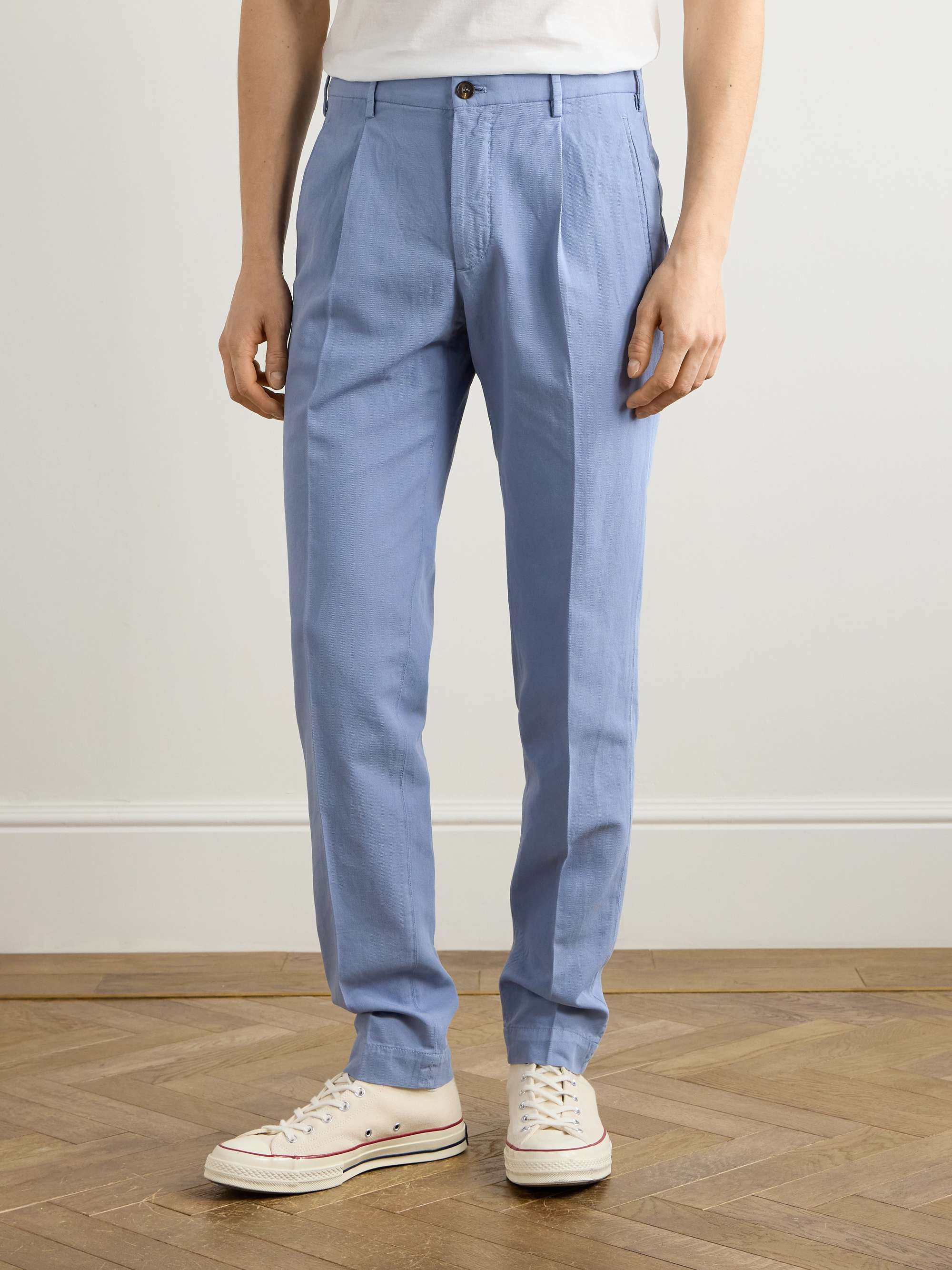 Venezia 1951 Tapered Pleated Ice Crêpe Trousers view