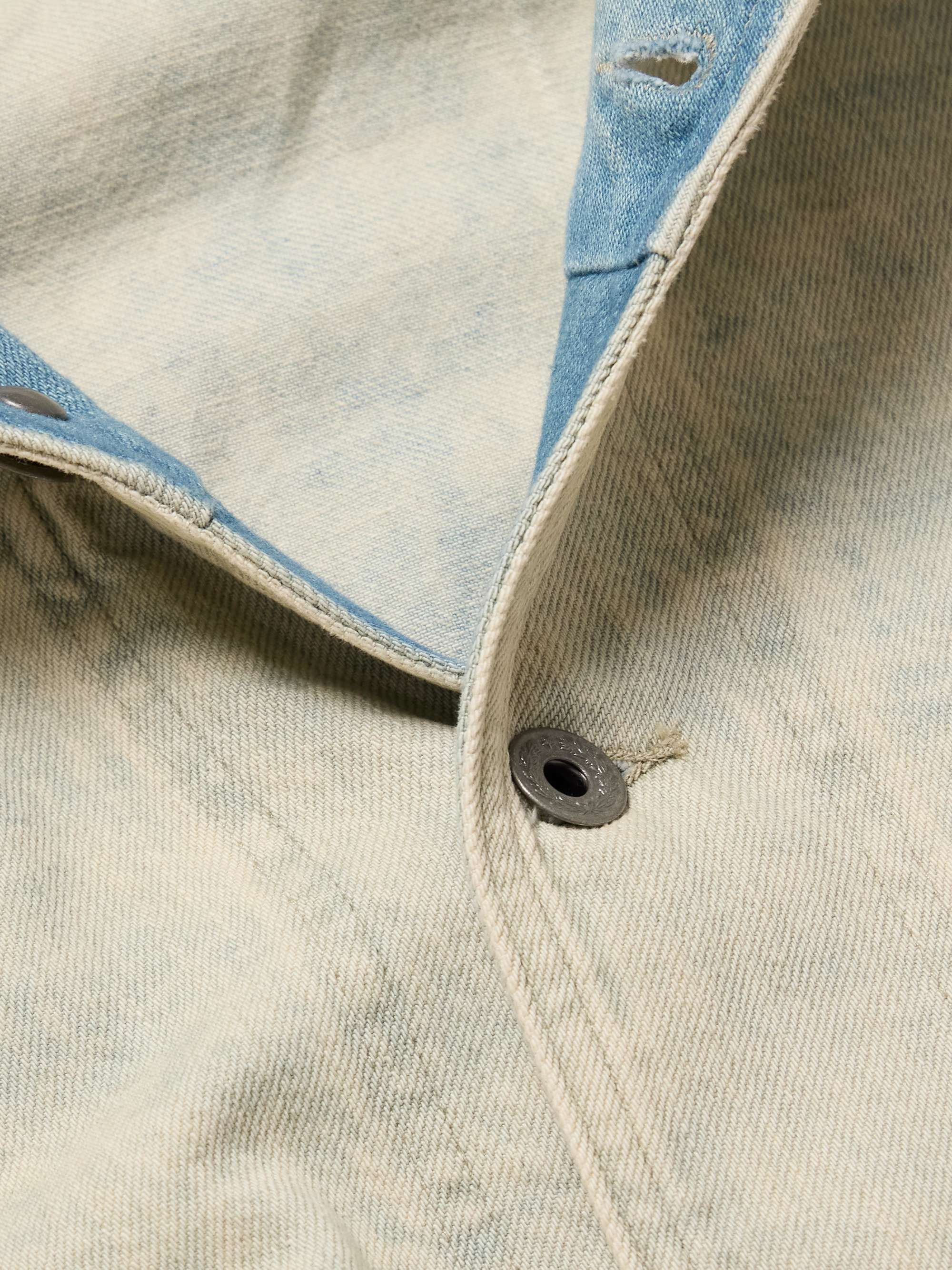 Perkins Shawl-Collar Denim Overshirt view
