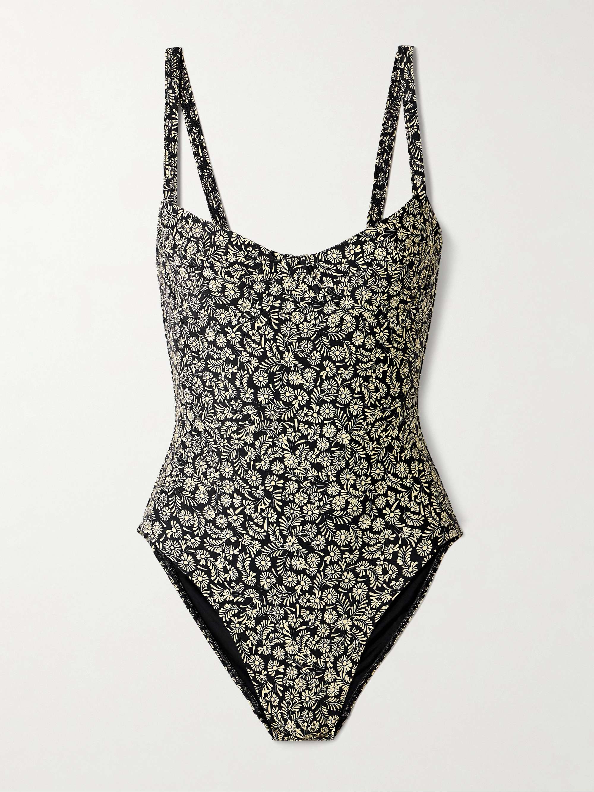 Floral-print underwired stretch recycled swimsuit hero visual