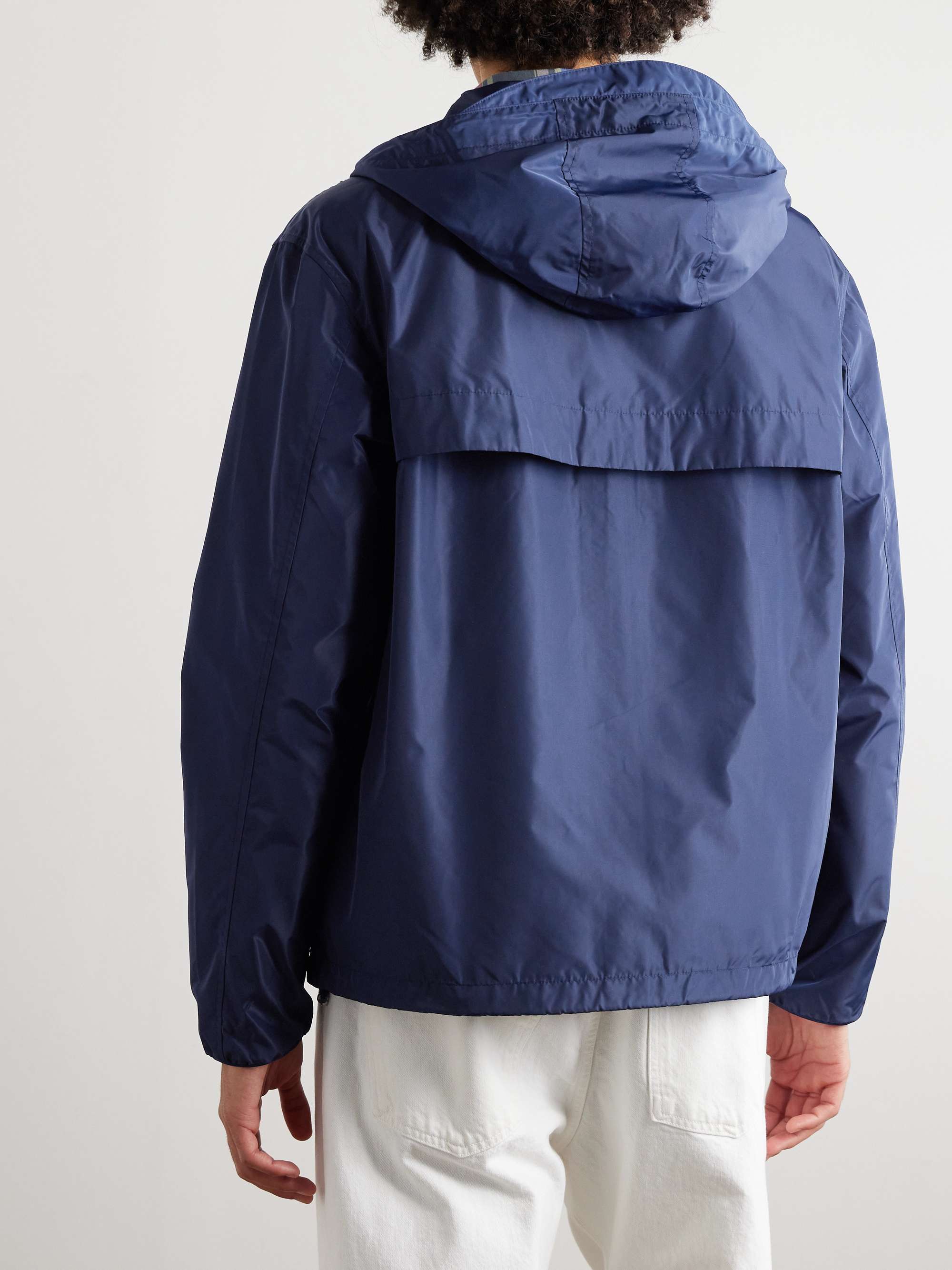 Logo-Embroidered Shell Jacket view