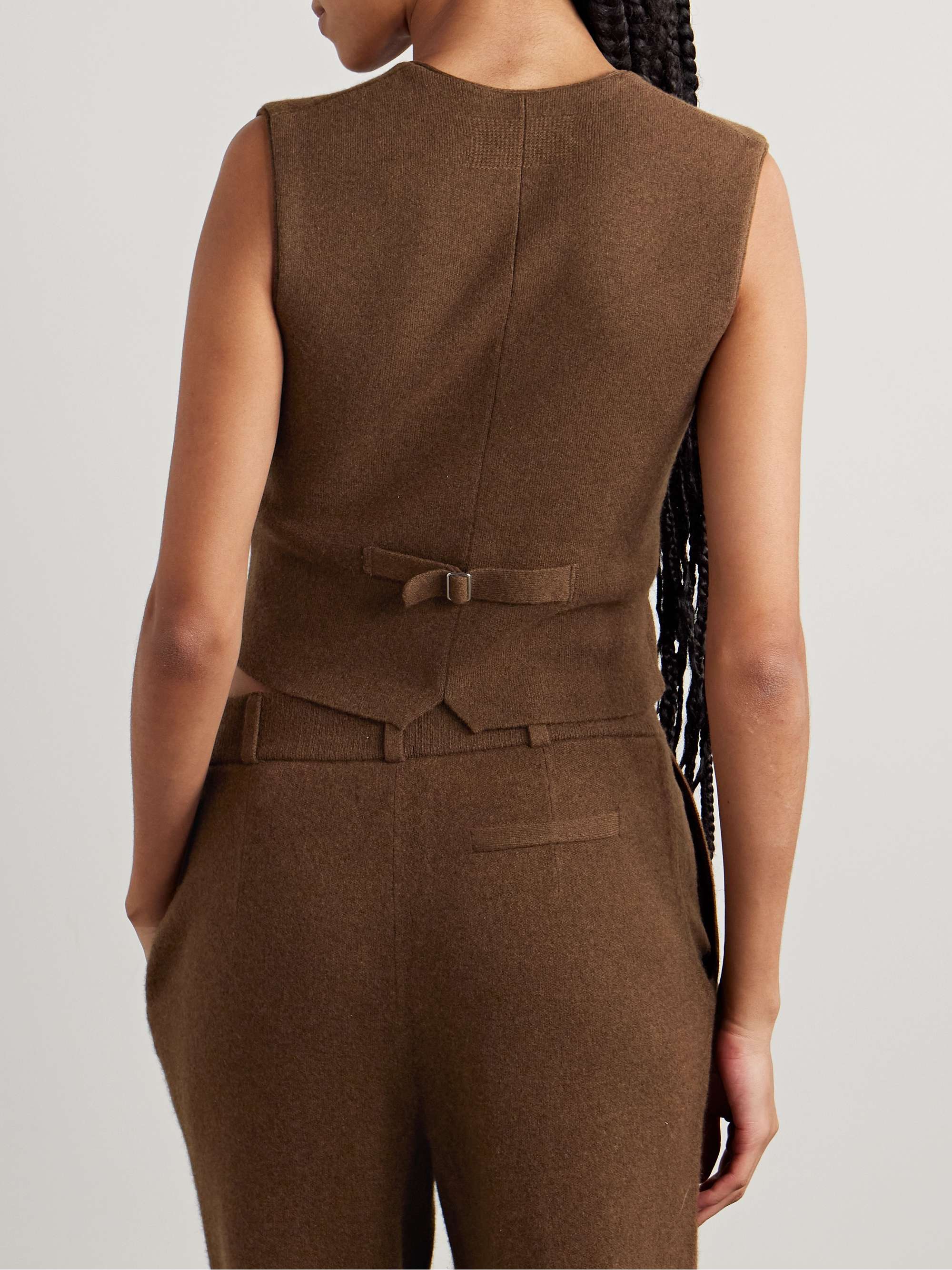 Cashmere vest view