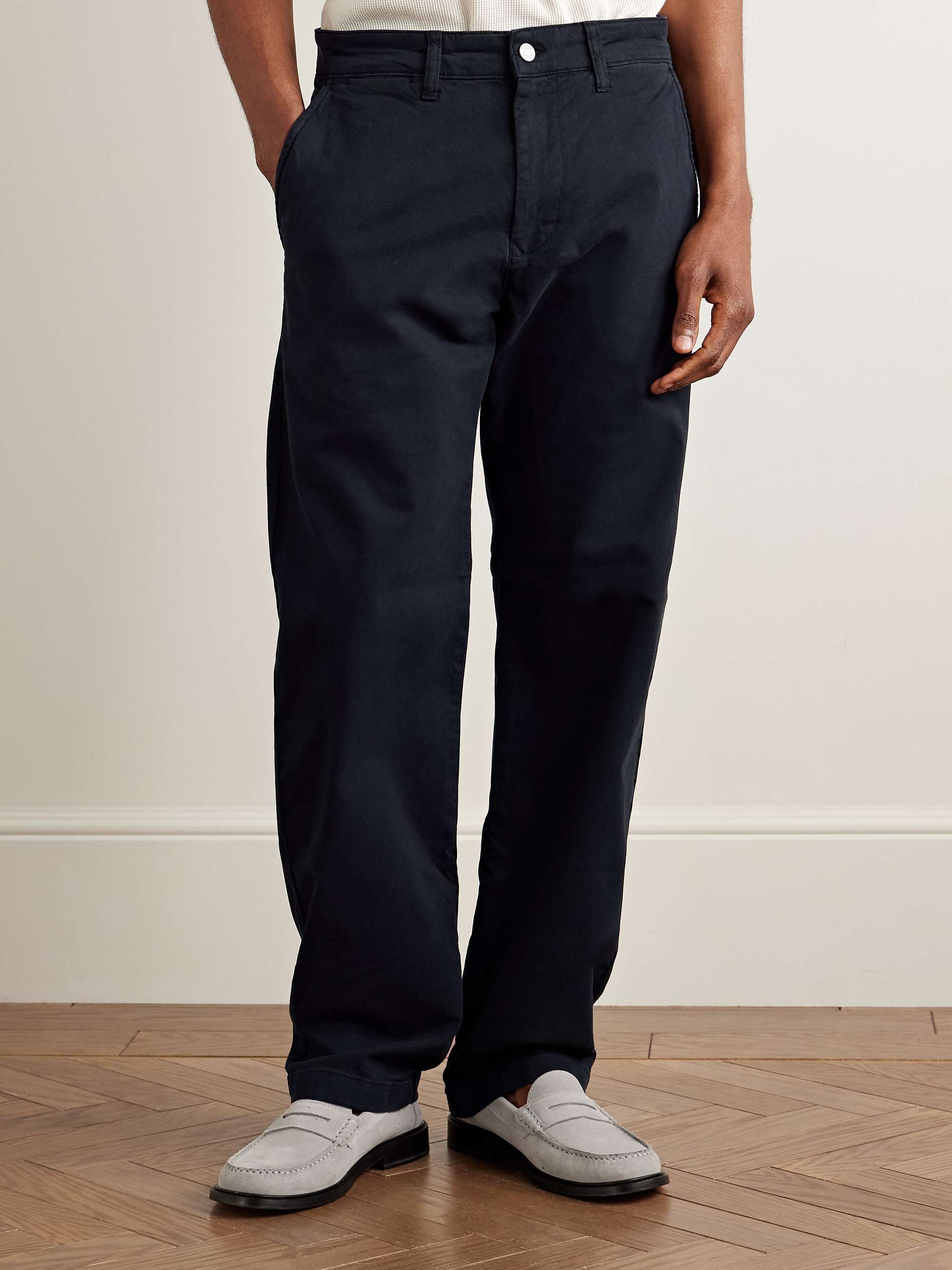 Aden 1923 Straight-Leg Organic Cotton-Blend Twill Chinos view
