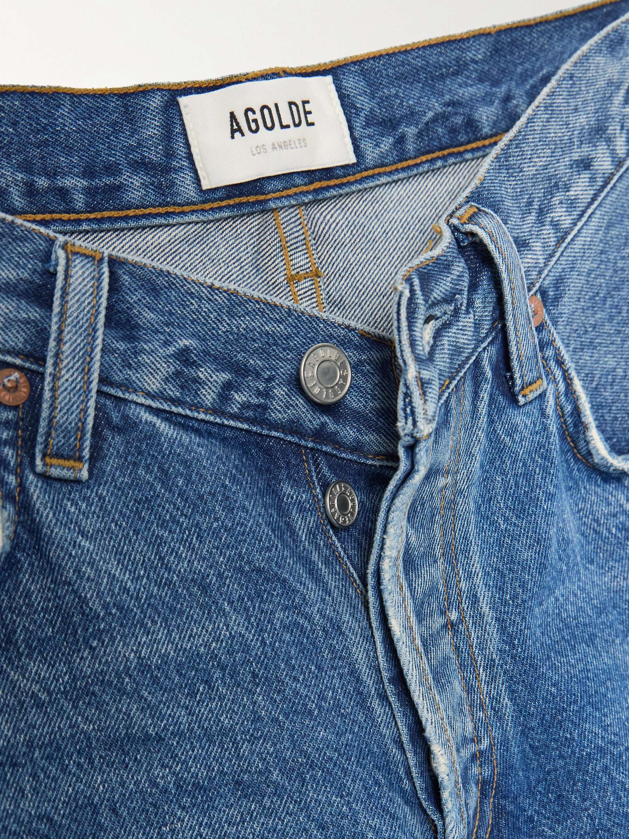 V Waist Baggy mid-rise straight-leg jeans view