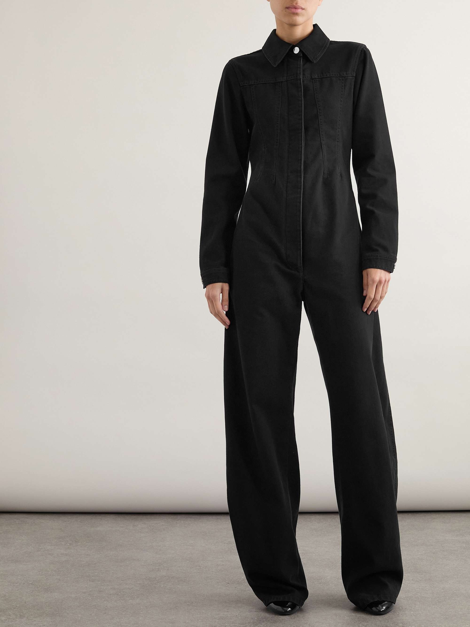 Denim jumpsuit view