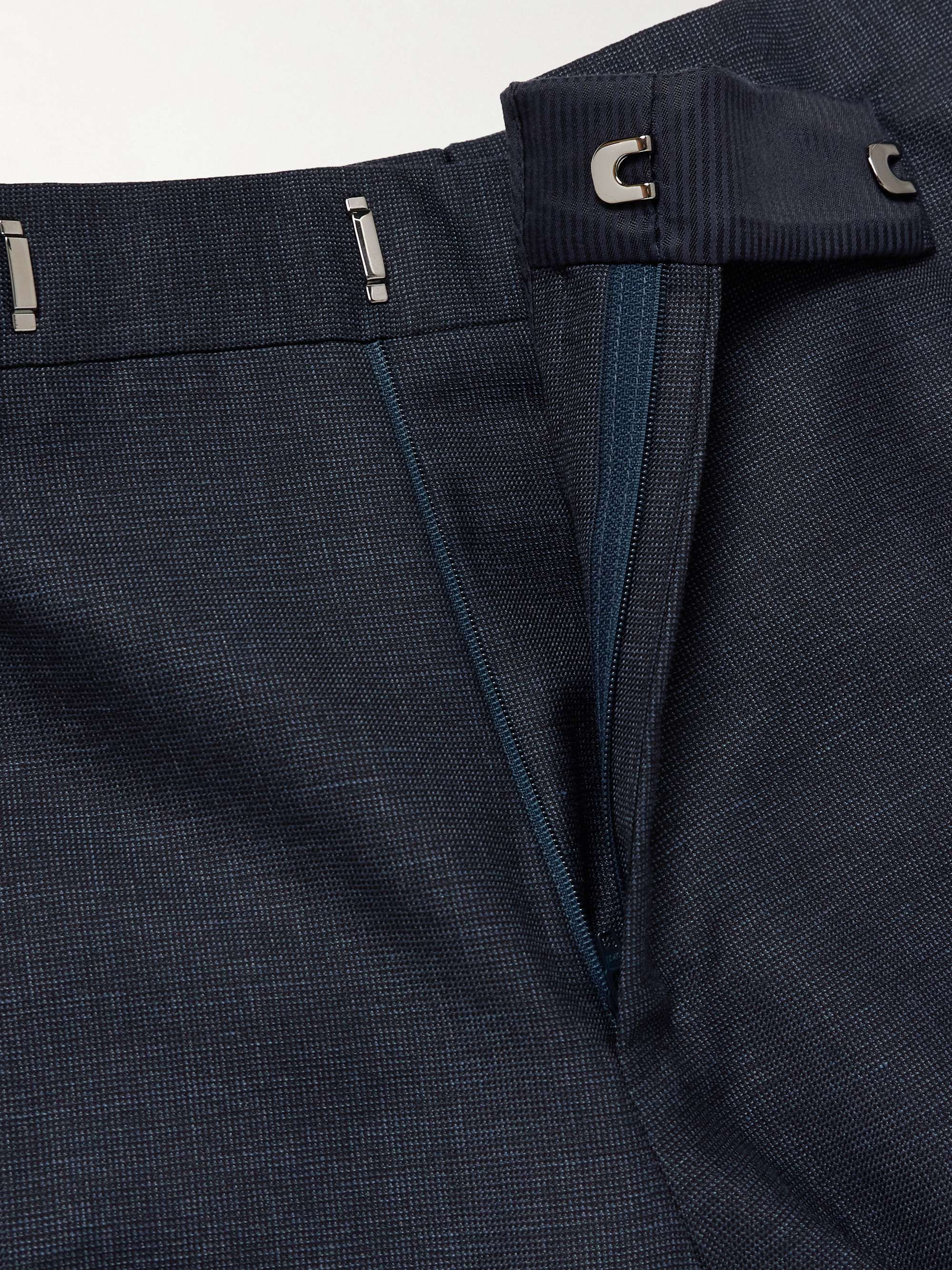 Shelton Slim-Fit Straight-Leg Wool, Mohair, Linen and Silk-Blend Trousers view