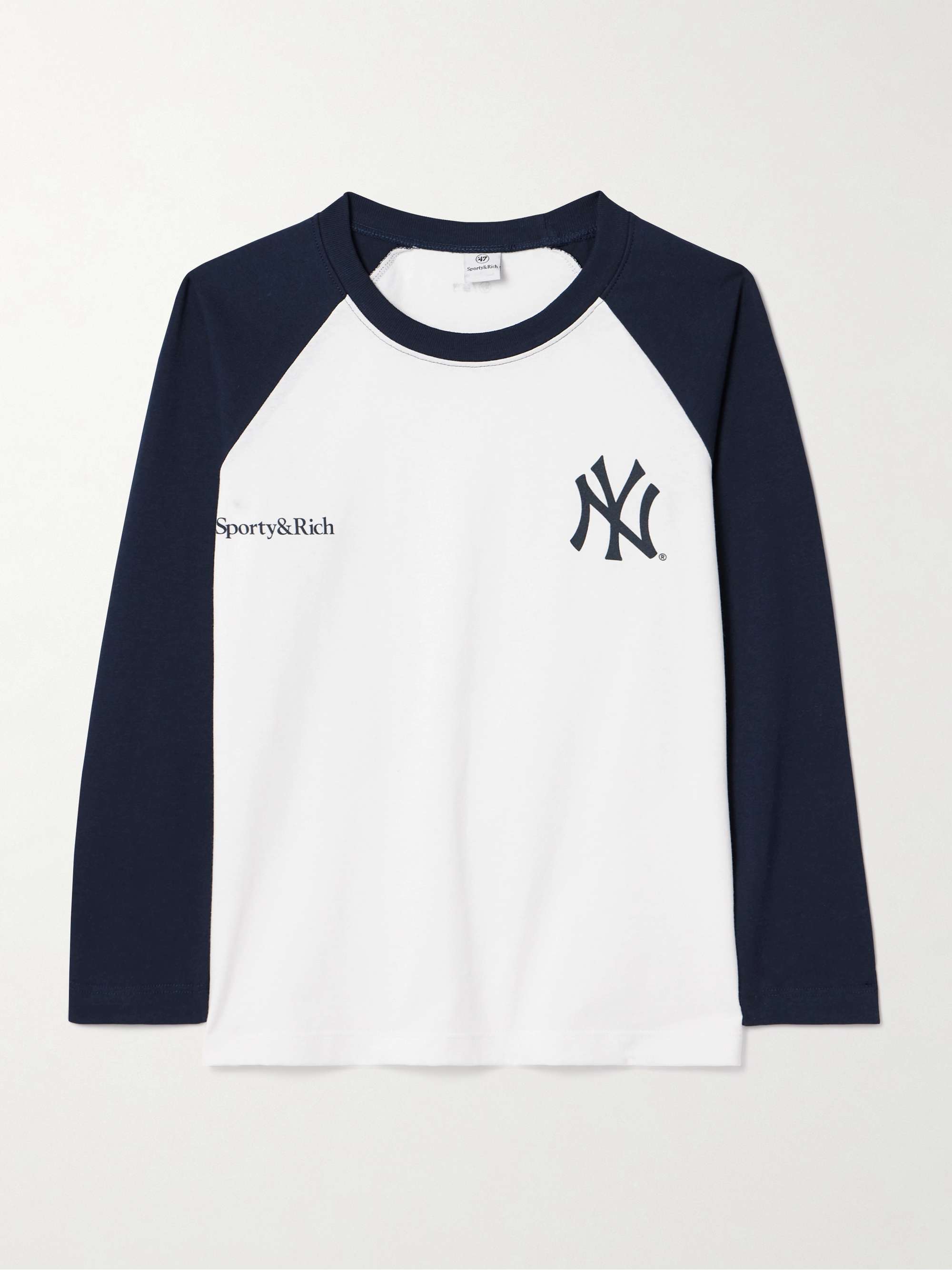 + '47 & The New York Yankees two-tone printed cotton-jersey T-shirt hero visual