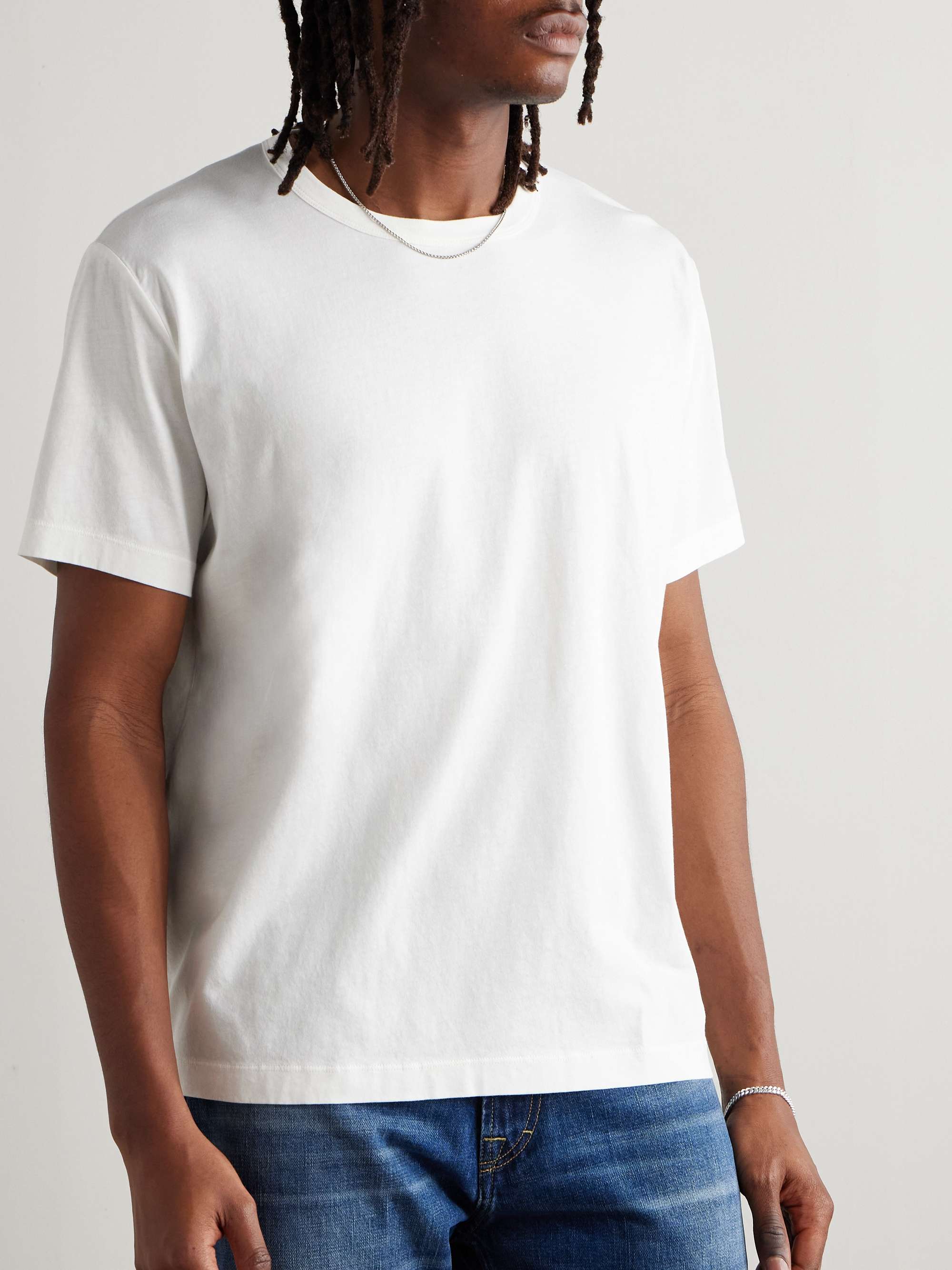 + Emporio Armani Logo-Print Cotton-Jersey T-Shirt view