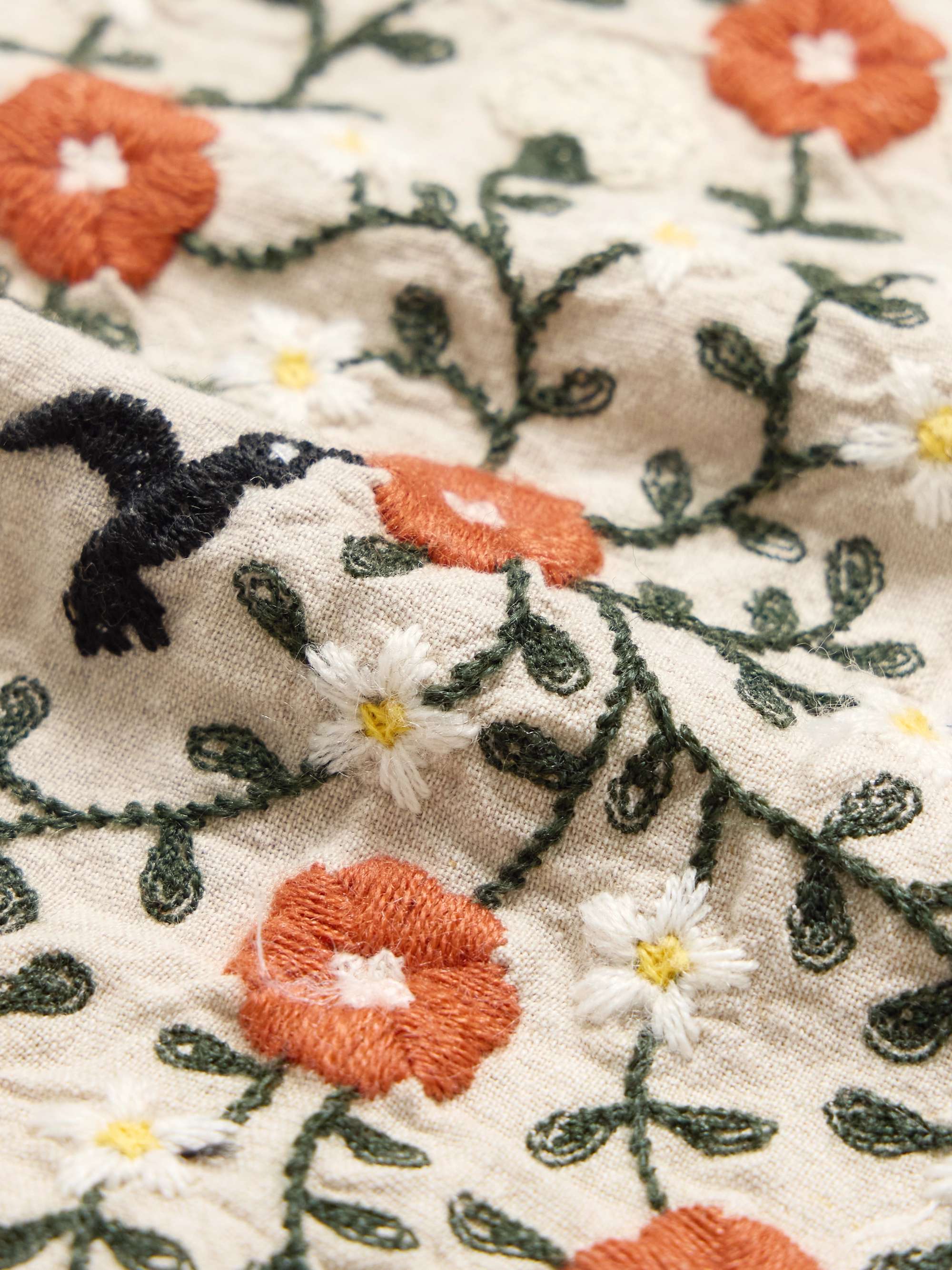 Colibri Convertible-Collar Embroidered Linen and Cotton-Blend Shirt view
