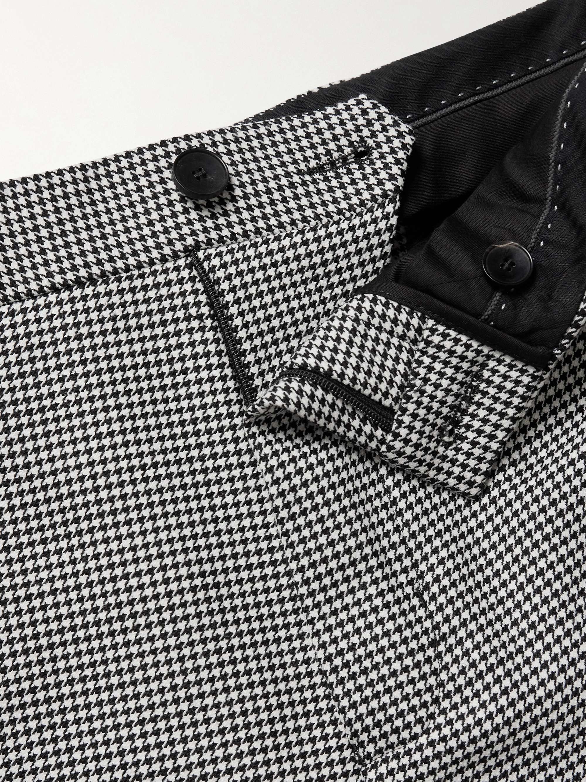 Slim-Fit Straight-Leg Puppytooth Twill Suit Trousers view
