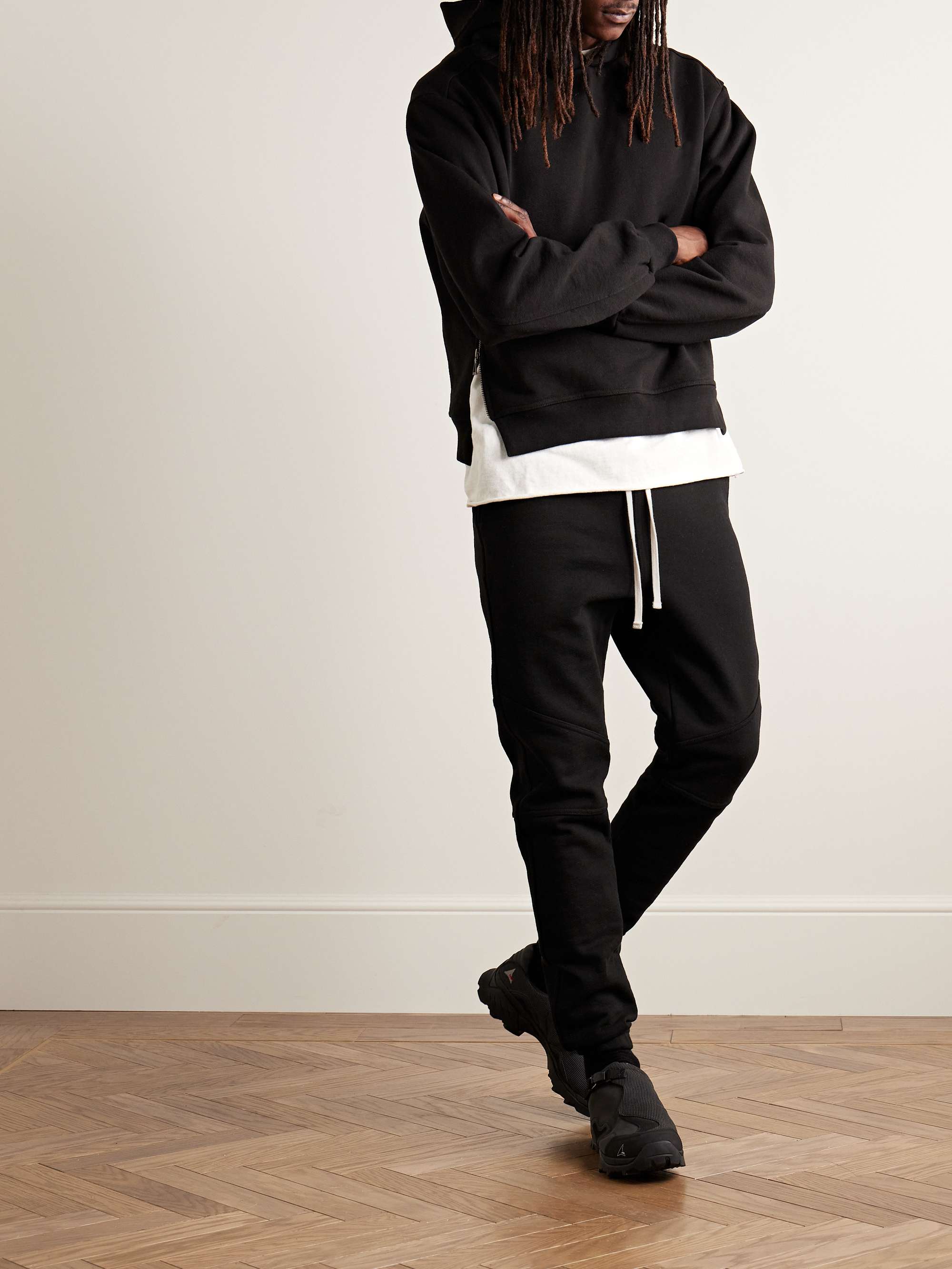Studio Fleece Escobar Slim-Fit Tapered Cotton-Jersey Sweatpants view