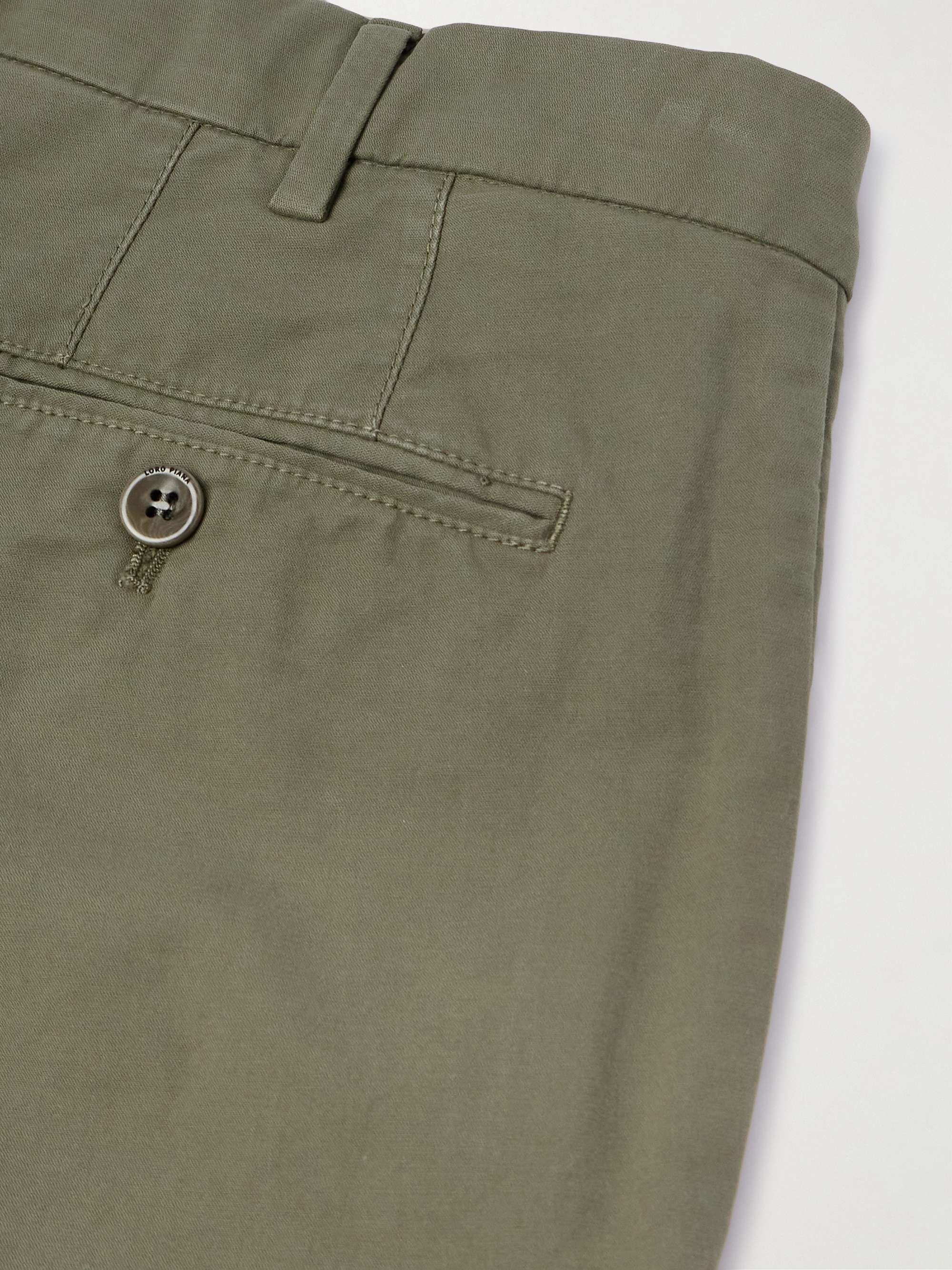 Slim-Fit Stretch-Cotton Trousers view