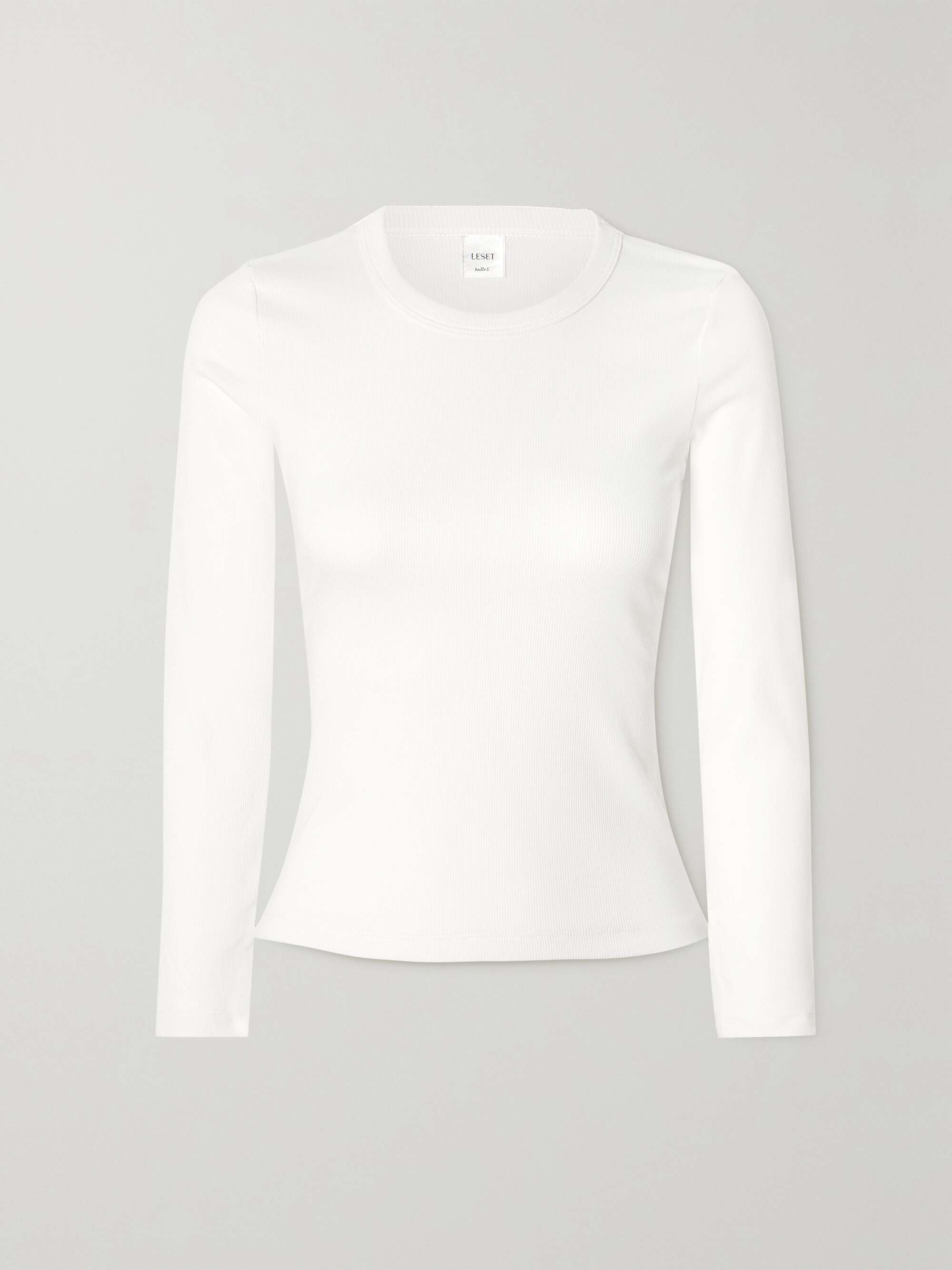 Kelly ribbed stretch-cotton jersey top hero visual