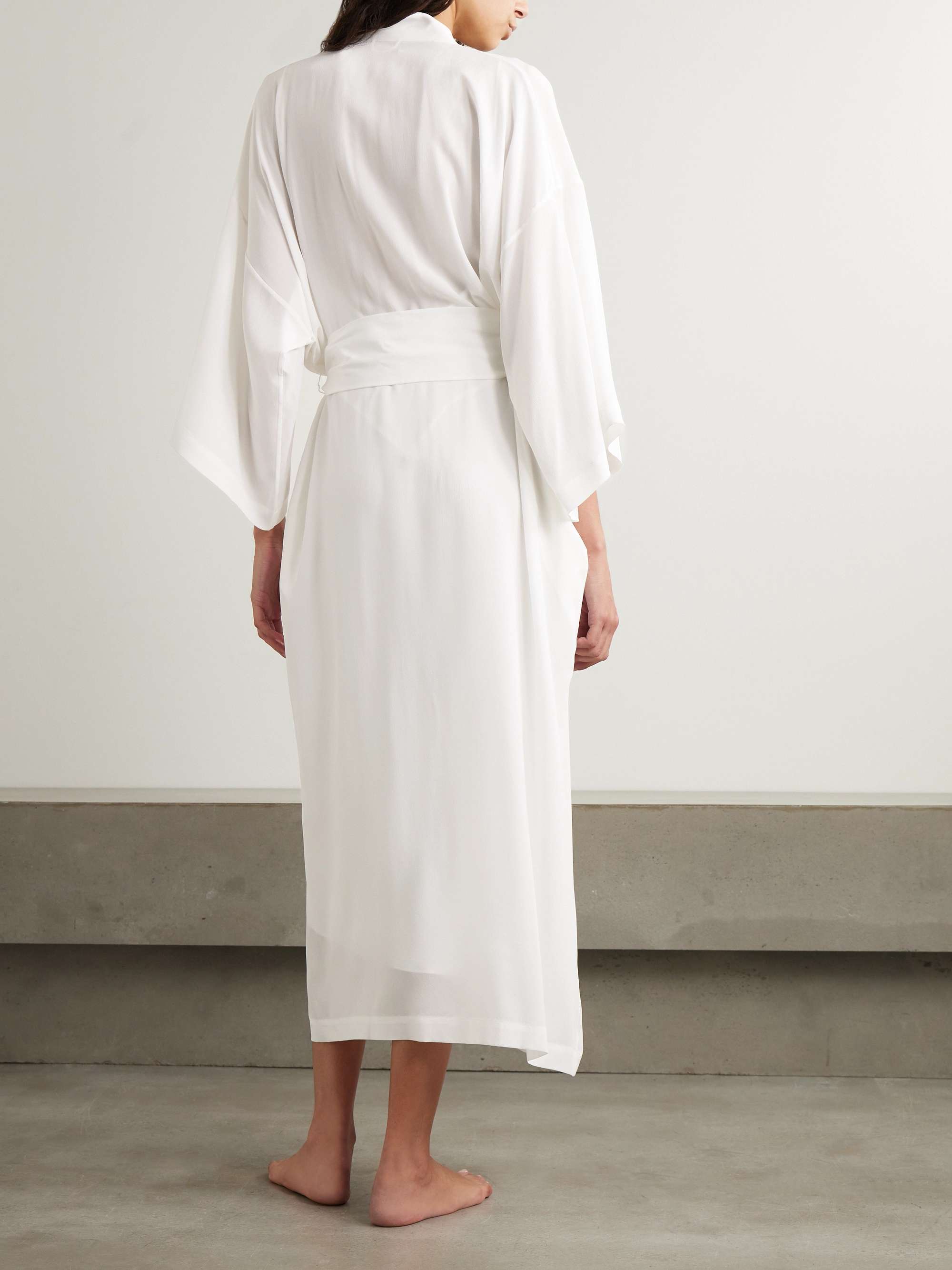 Queenie silk-crepe de chine robe view