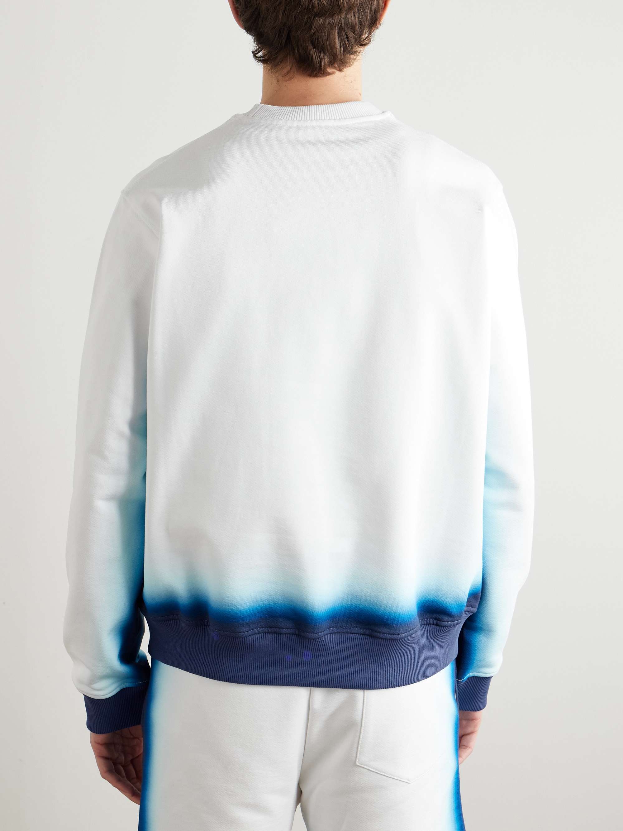 Logo-Print Dégradé Cotton-Jersey Sweatshirt view