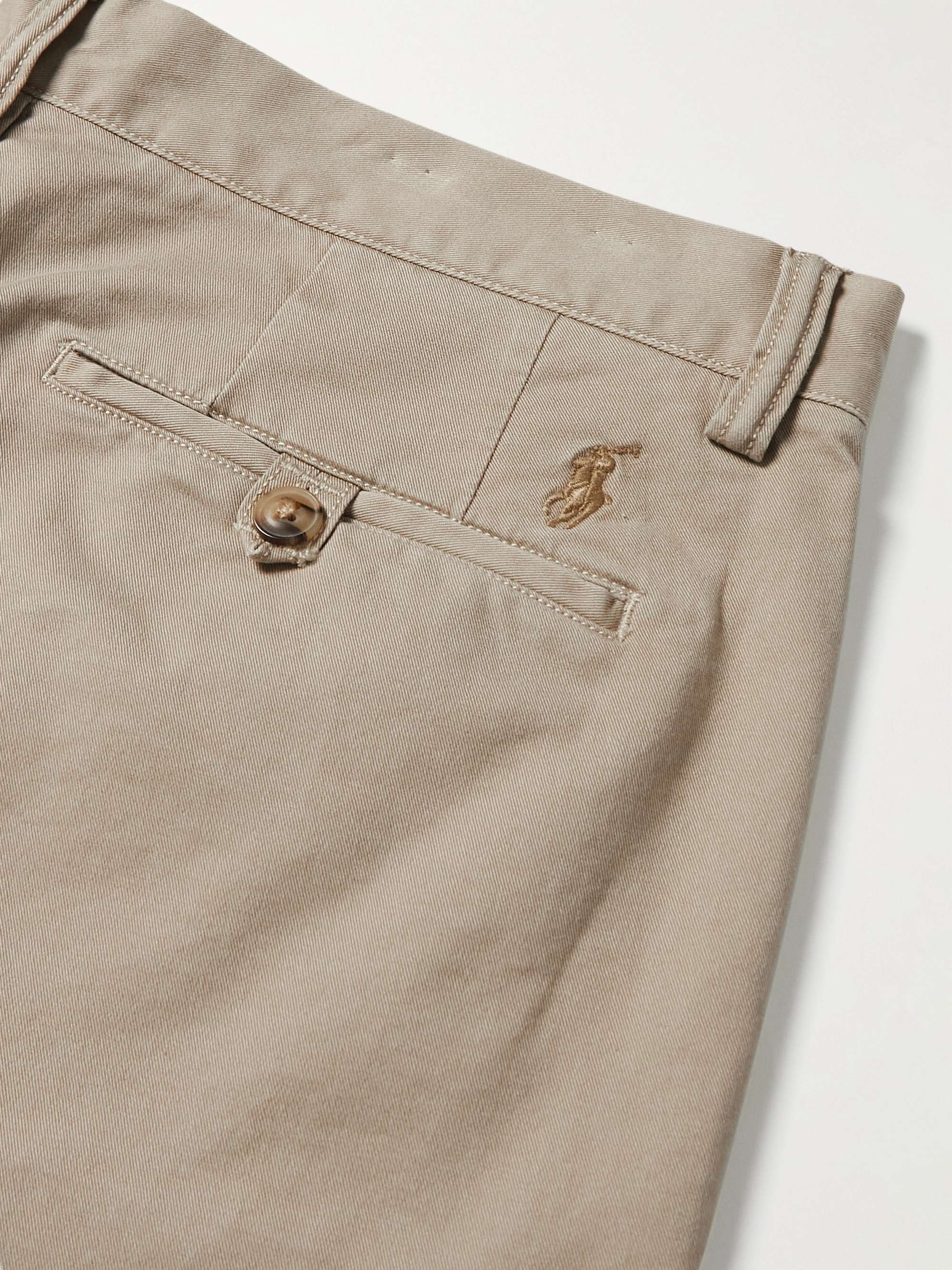 Brushed Stretch-Cotton Twill Chino Shorts view