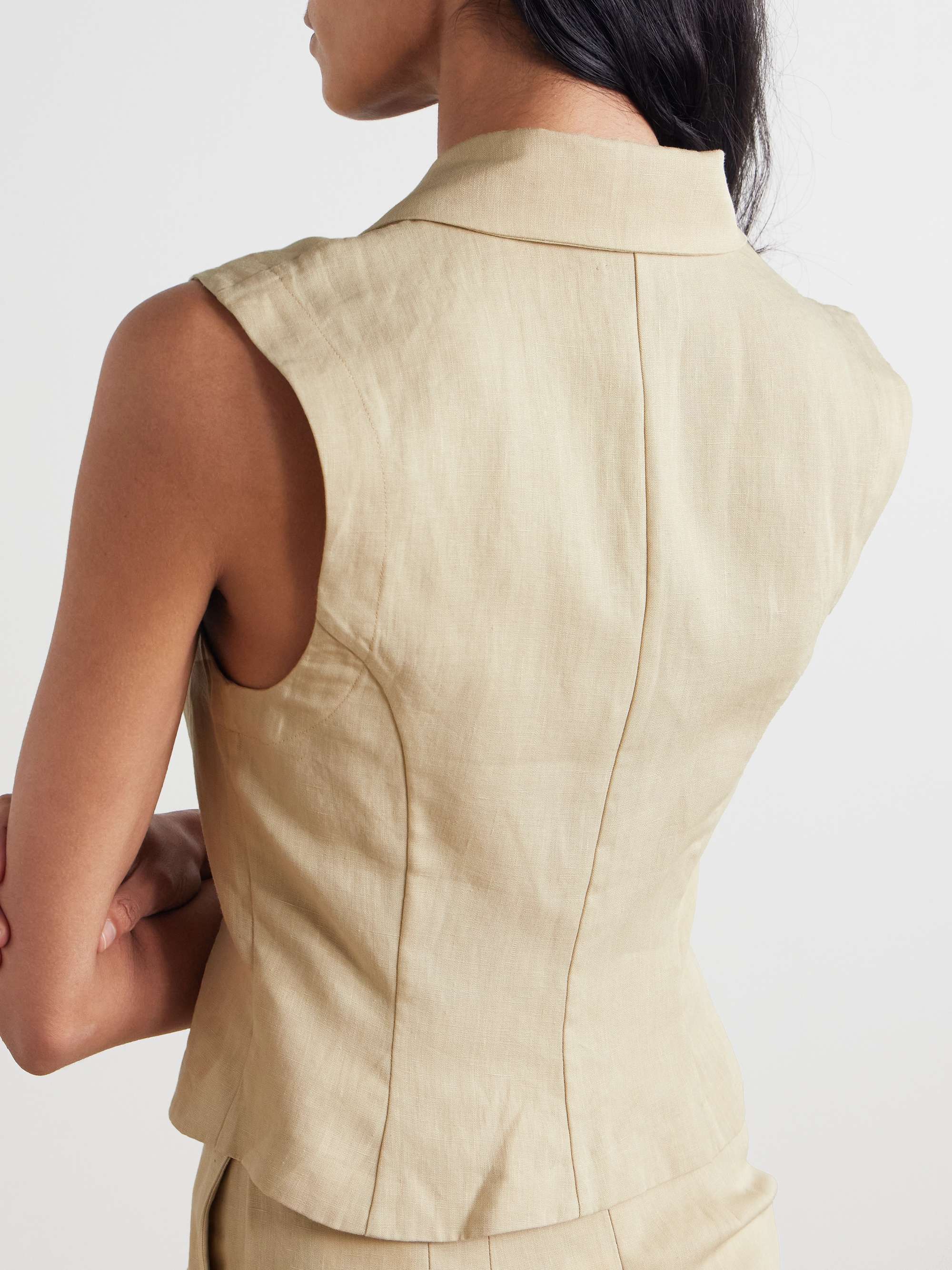 Sawadah linen vest view